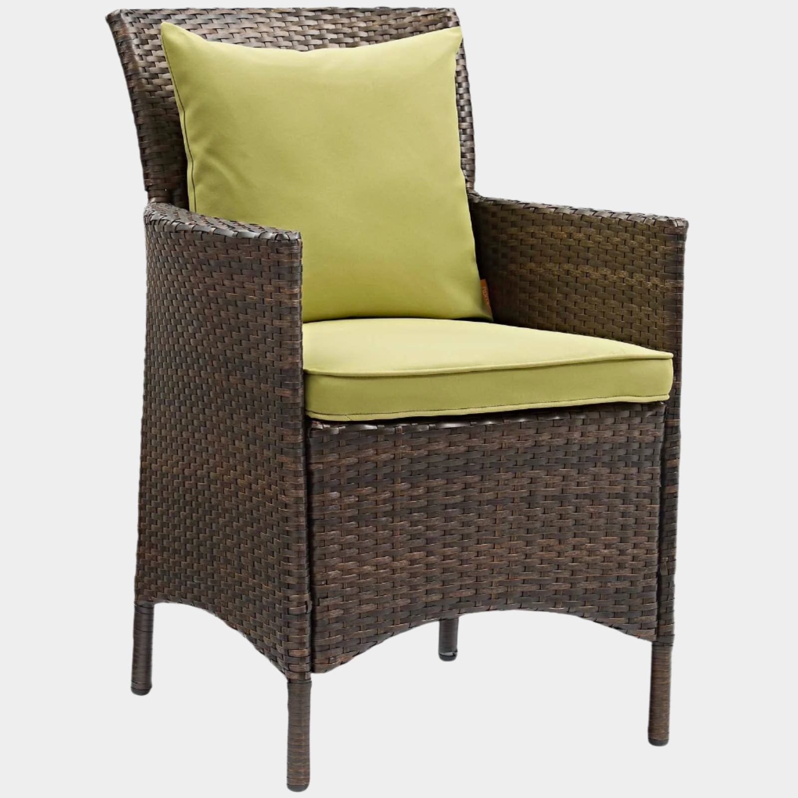 Conduit Outdoor Patio Wicker Rattan Dining Armchair