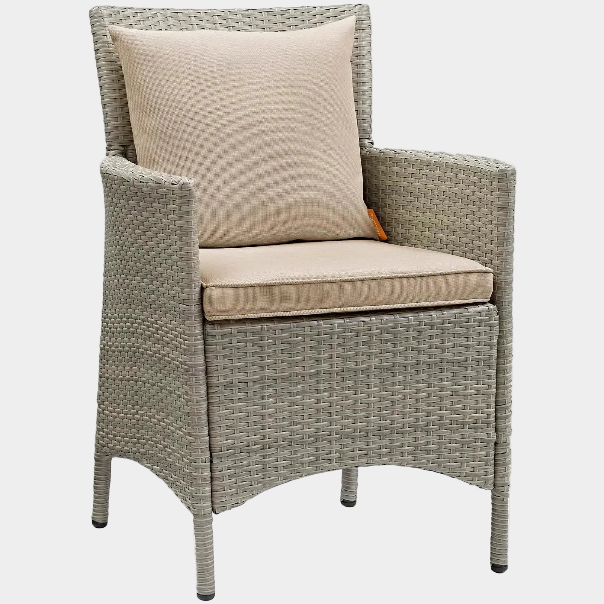 Conduit Outdoor Wicker Rattan Dining Armchair