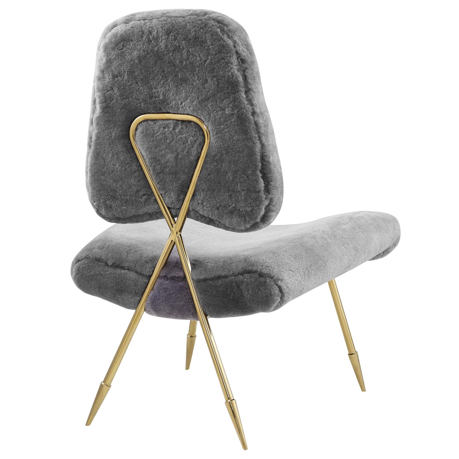 Fauteuil de salon en velours Ponder Performance 