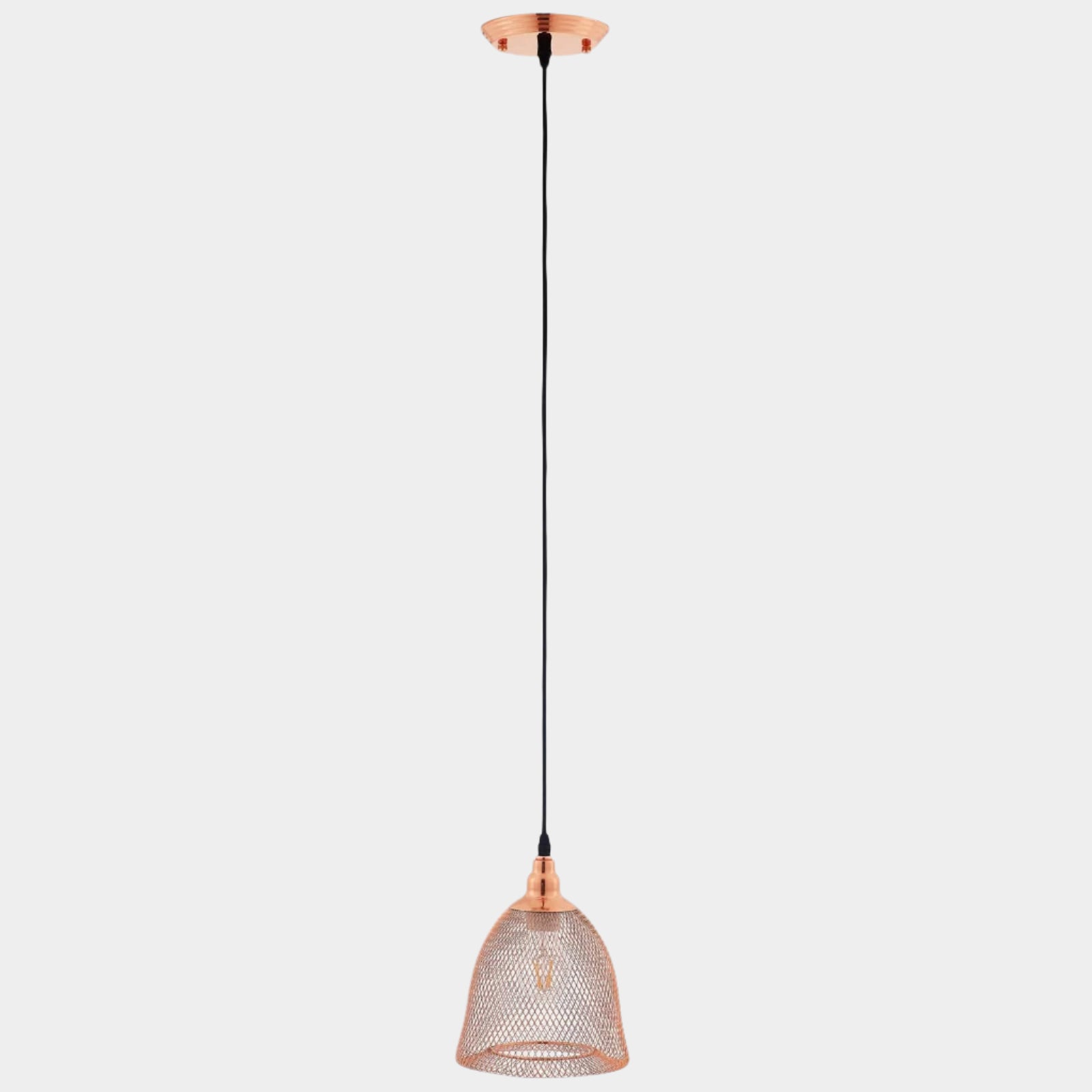 Suspension en or rose en forme de cloche Glimmer