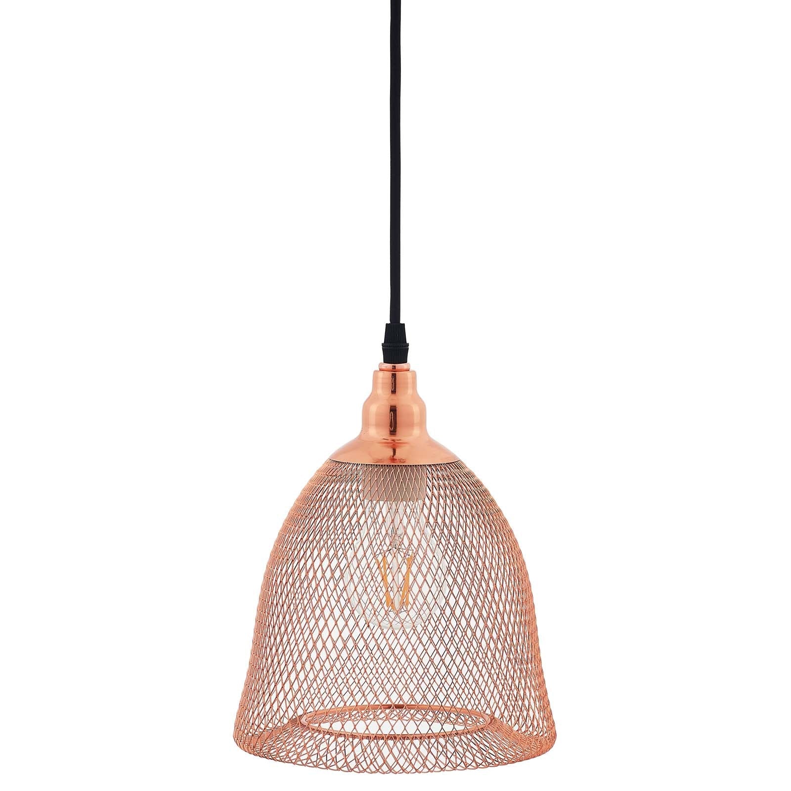 Suspension en or rose en forme de cloche Glimmer