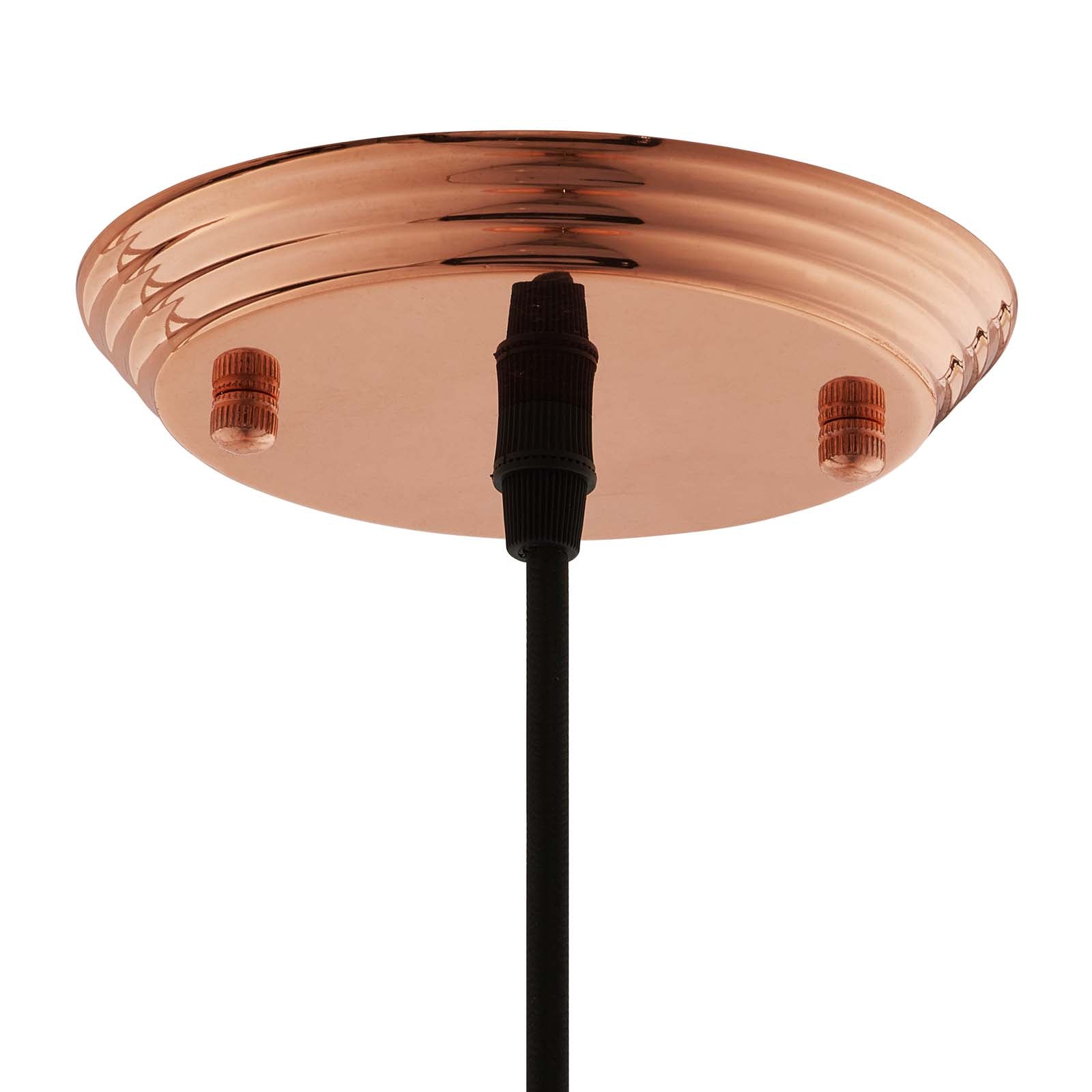 Suspension Dimple en forme de cloche de 11 po en or rose