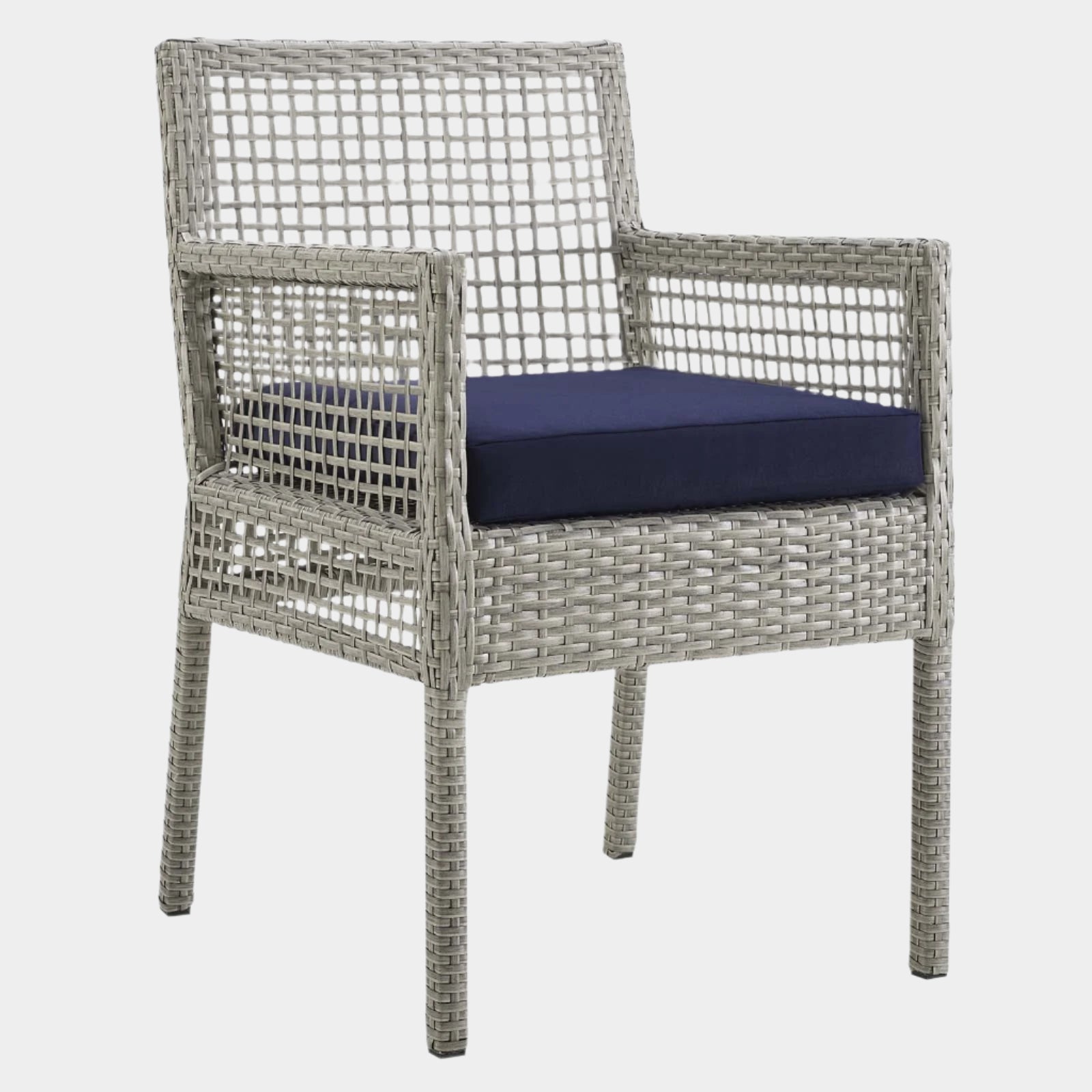 Aura Outdoor Patio Wicker Rattan Dining Armchair