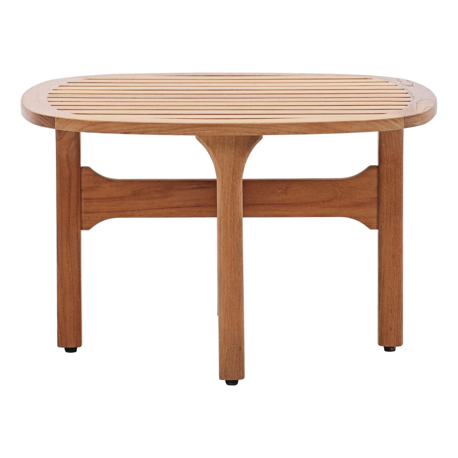 Saratoga Outdoor Patio Teak Coffee Table in Natural