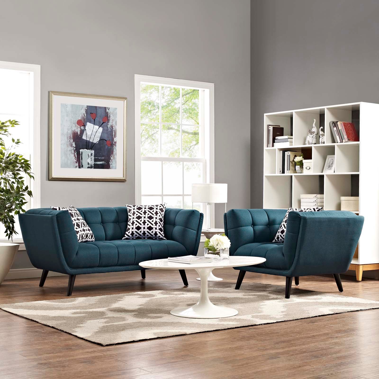 Chaise sans accoudoirs rembourrée en duvet Commix
