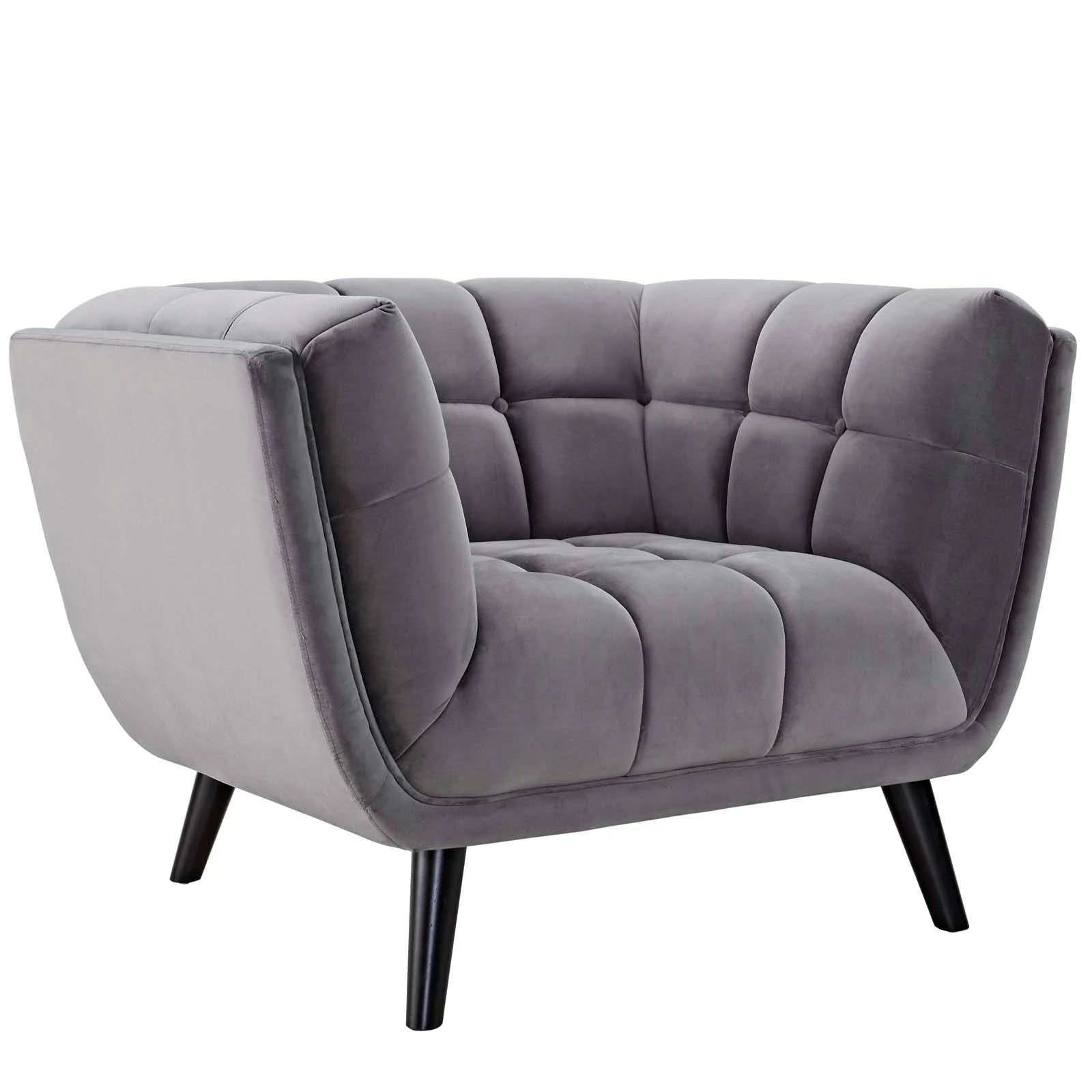 Chaise sans accoudoirs rembourrée en duvet Commix