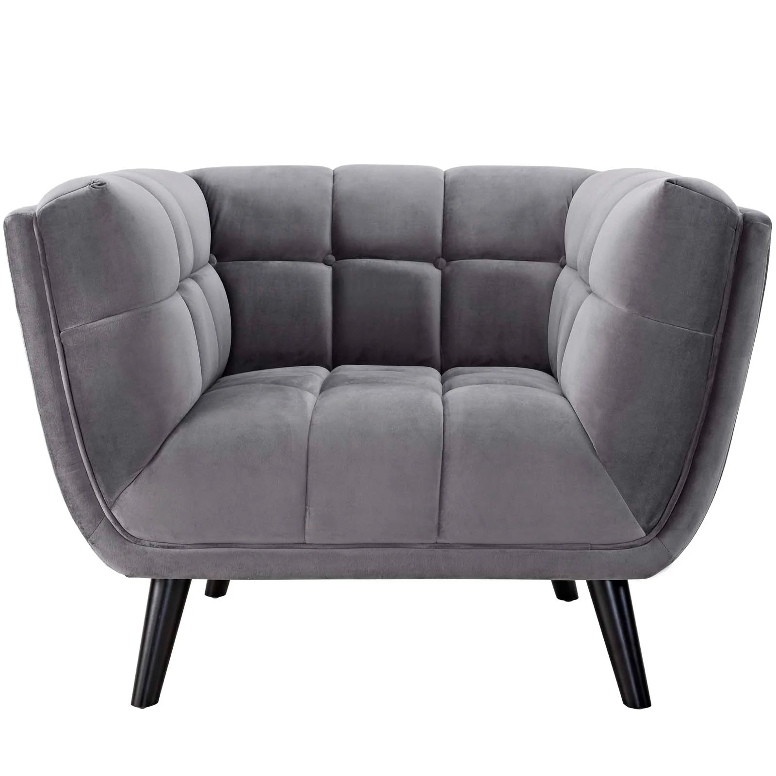 Chaise sans accoudoirs rembourrée en duvet Commix