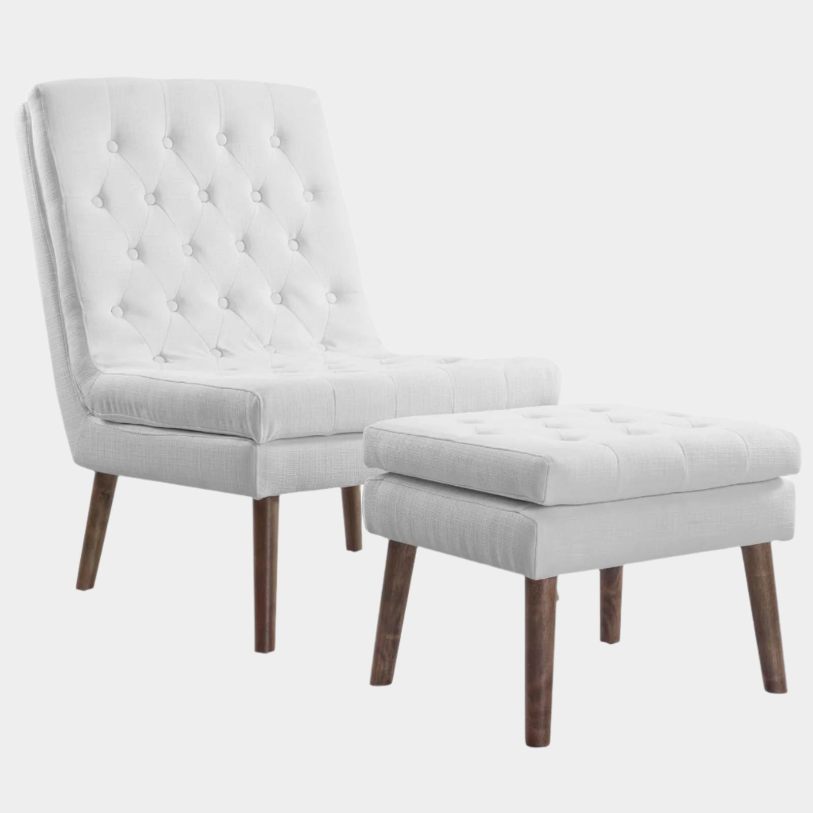 Modify Upholstered Lounge Chair and Ottoman