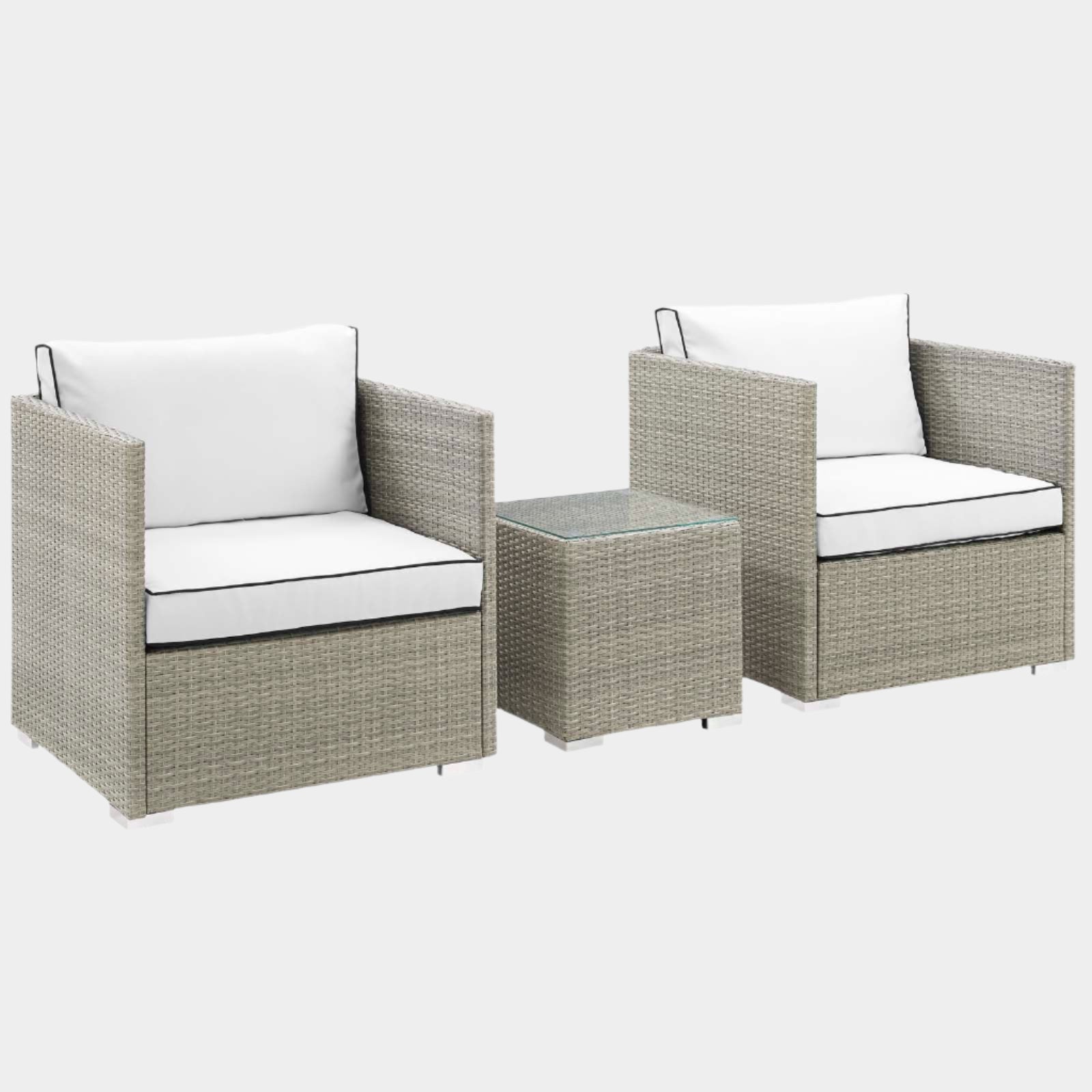 Repose 3 Piece Outdoor Patio Sectional Set