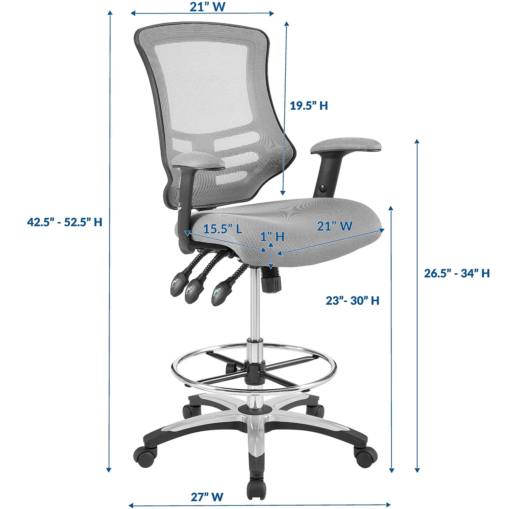 Chaise de dessin en maille calibrée