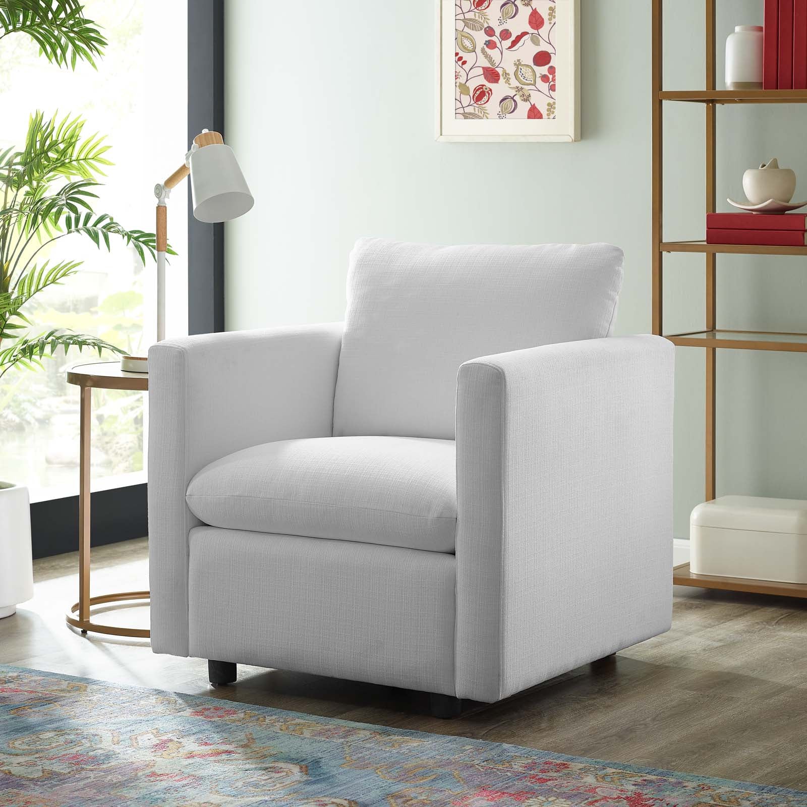 Fauteuil en tissu rembourré Activate