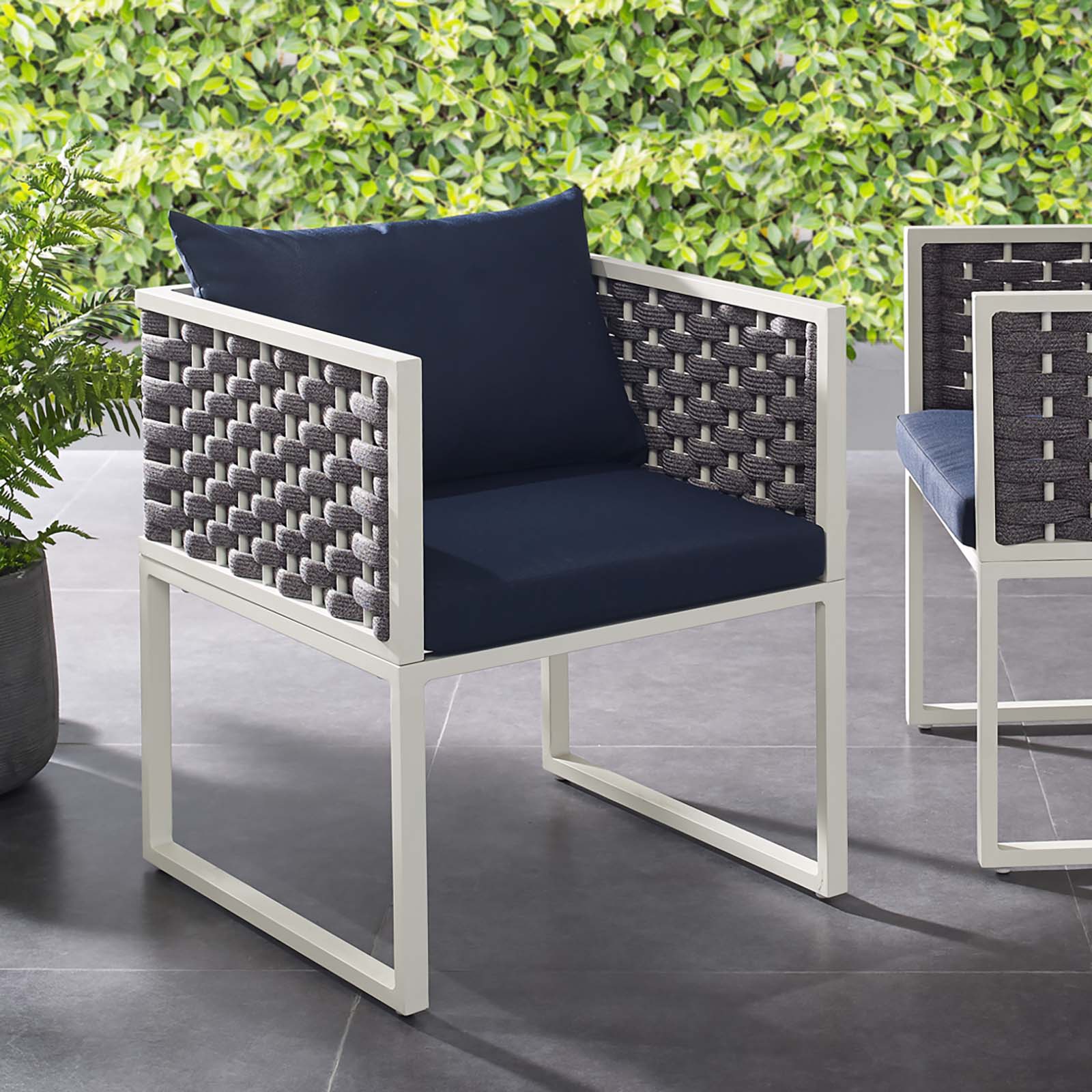 Stance Outdoor Patio Aluminum Dining Armchair