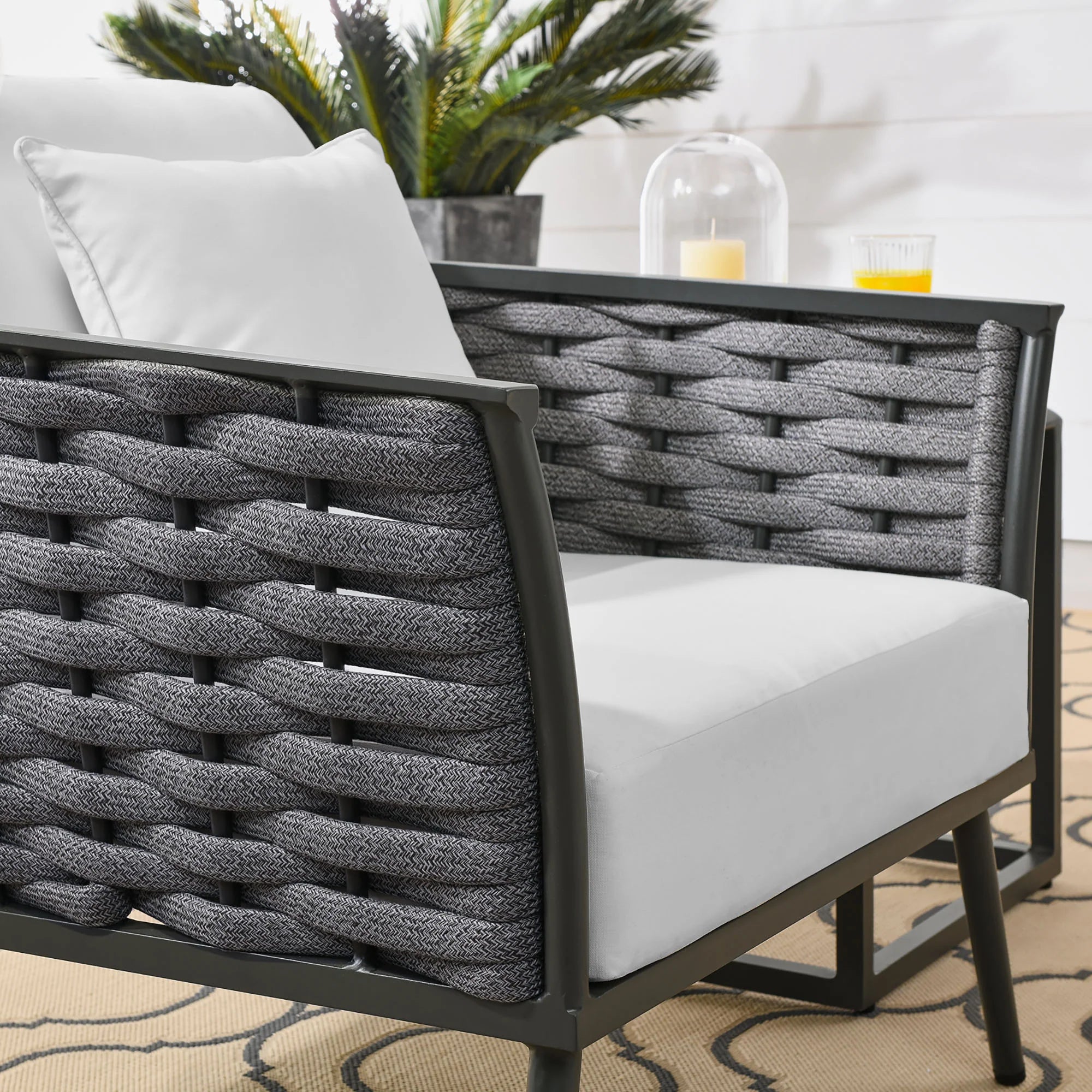 Fauteuil d'extérieur en aluminium Stance 