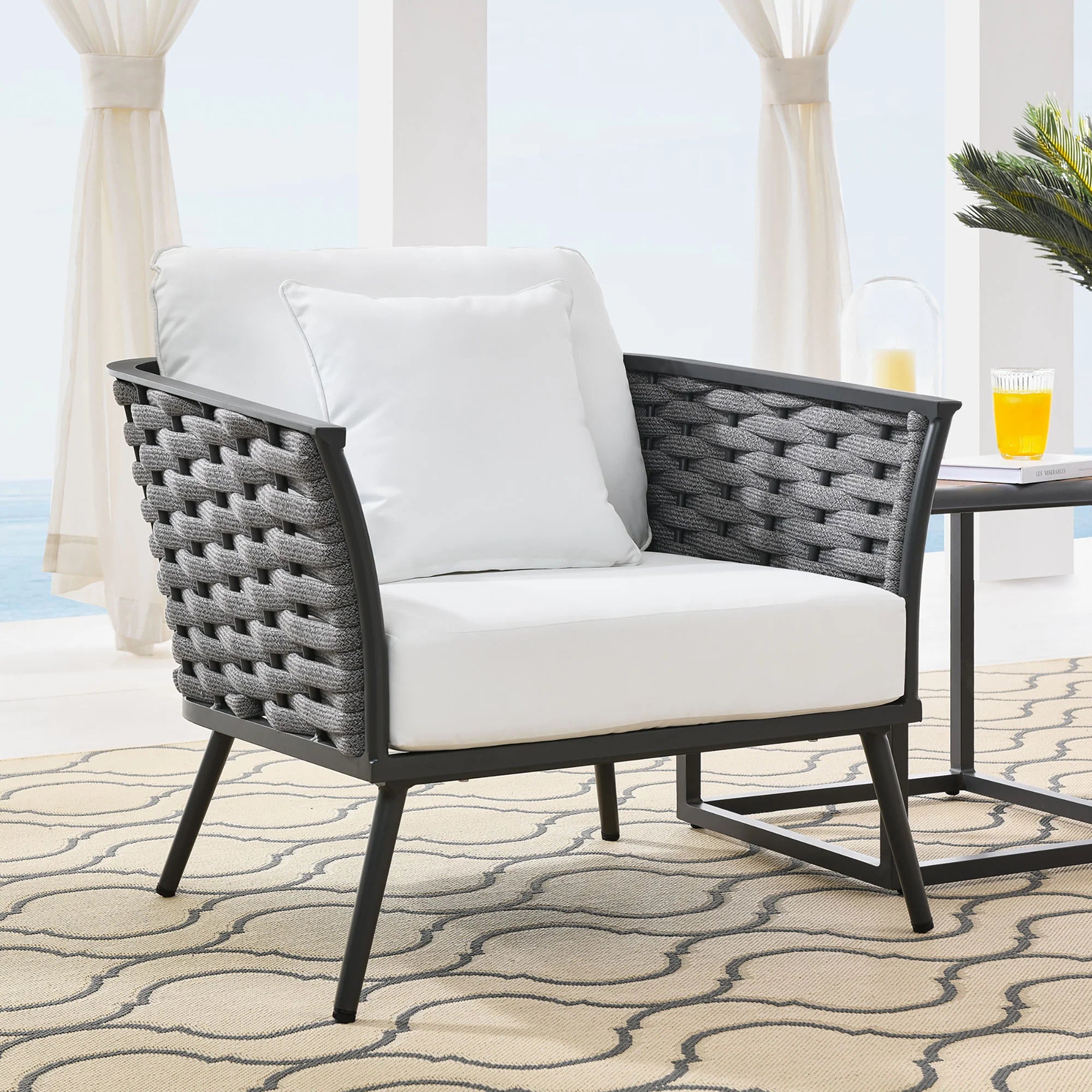 Fauteuil d'extérieur en aluminium Stance 