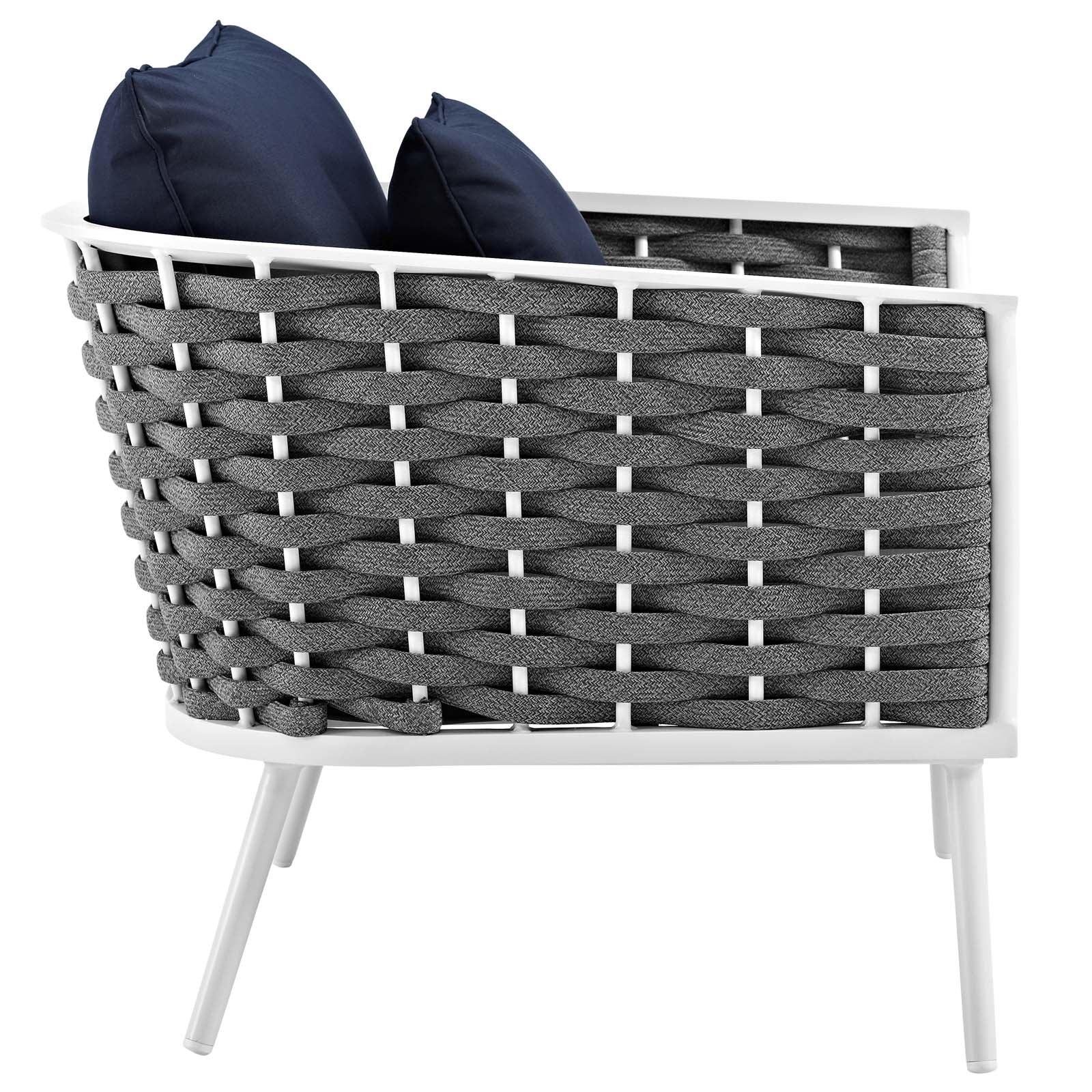 Fauteuil d'extérieur en aluminium Stance 