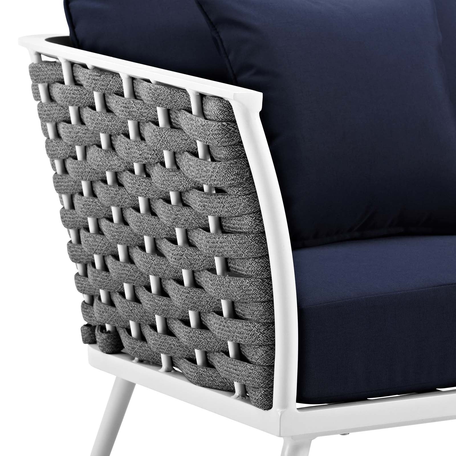 Fauteuil d'extérieur en aluminium Stance 