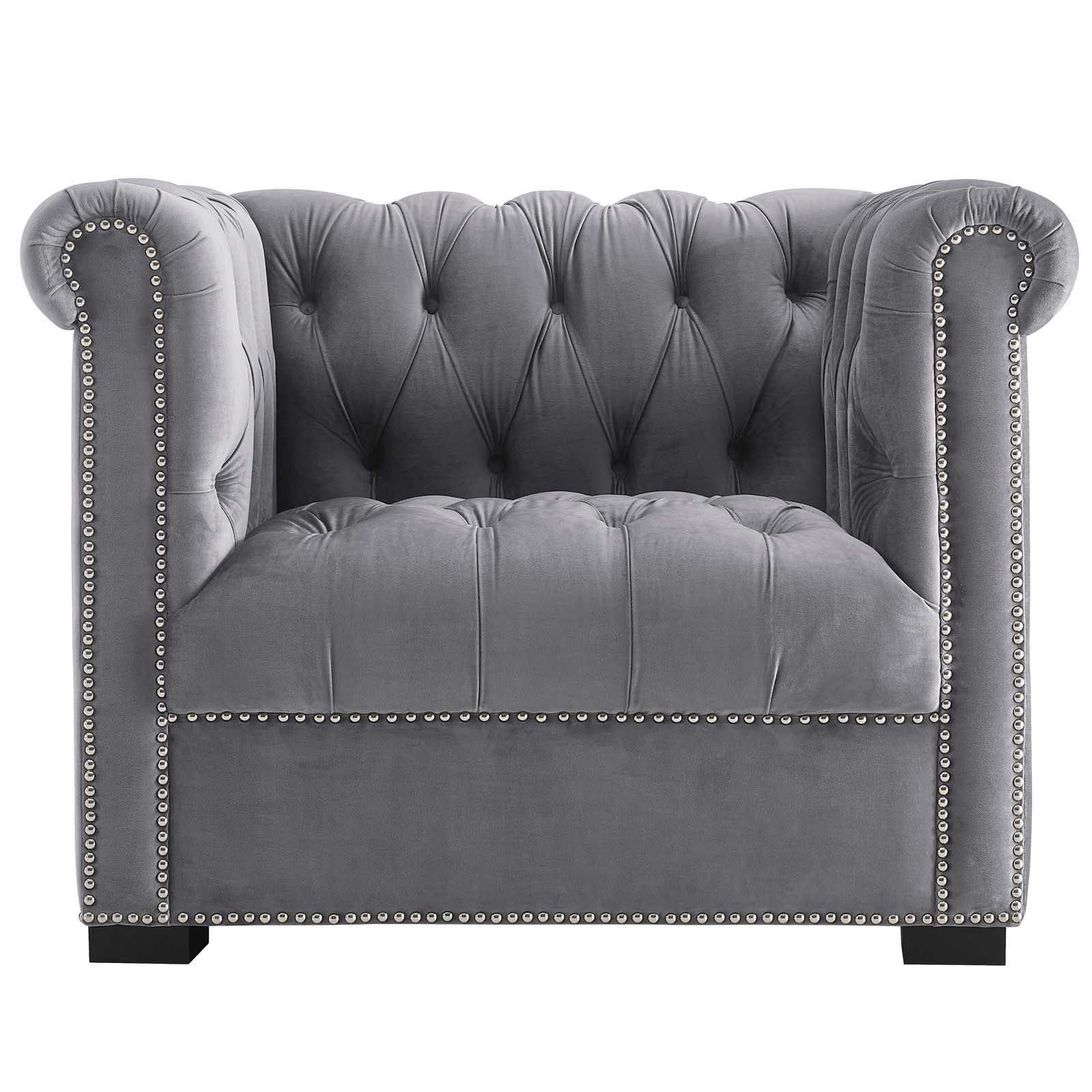 Fauteuil en velours Heritage Performance