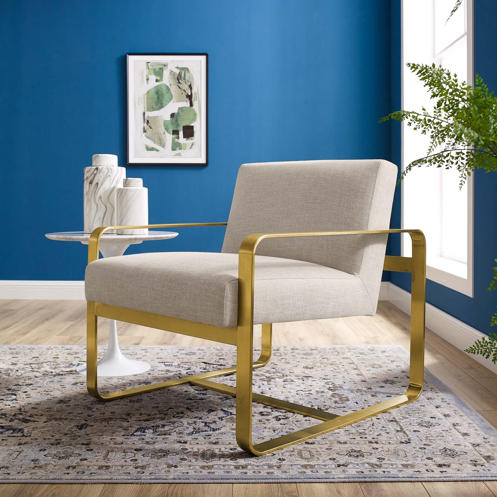 Astute Upholstered Fabric Armchair