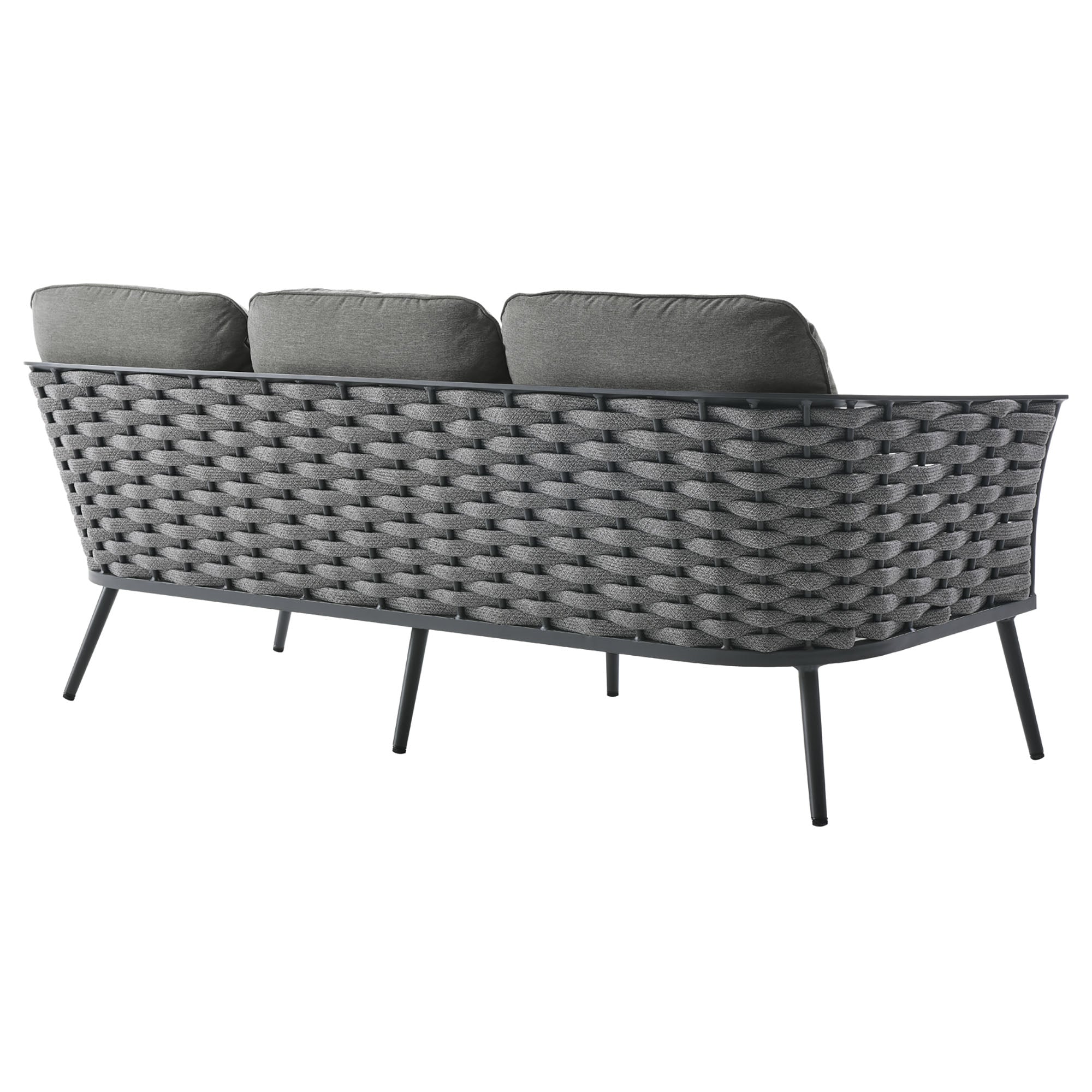 Stance 6 Piece Outdoor Patio Aluminum Sectional Sofa