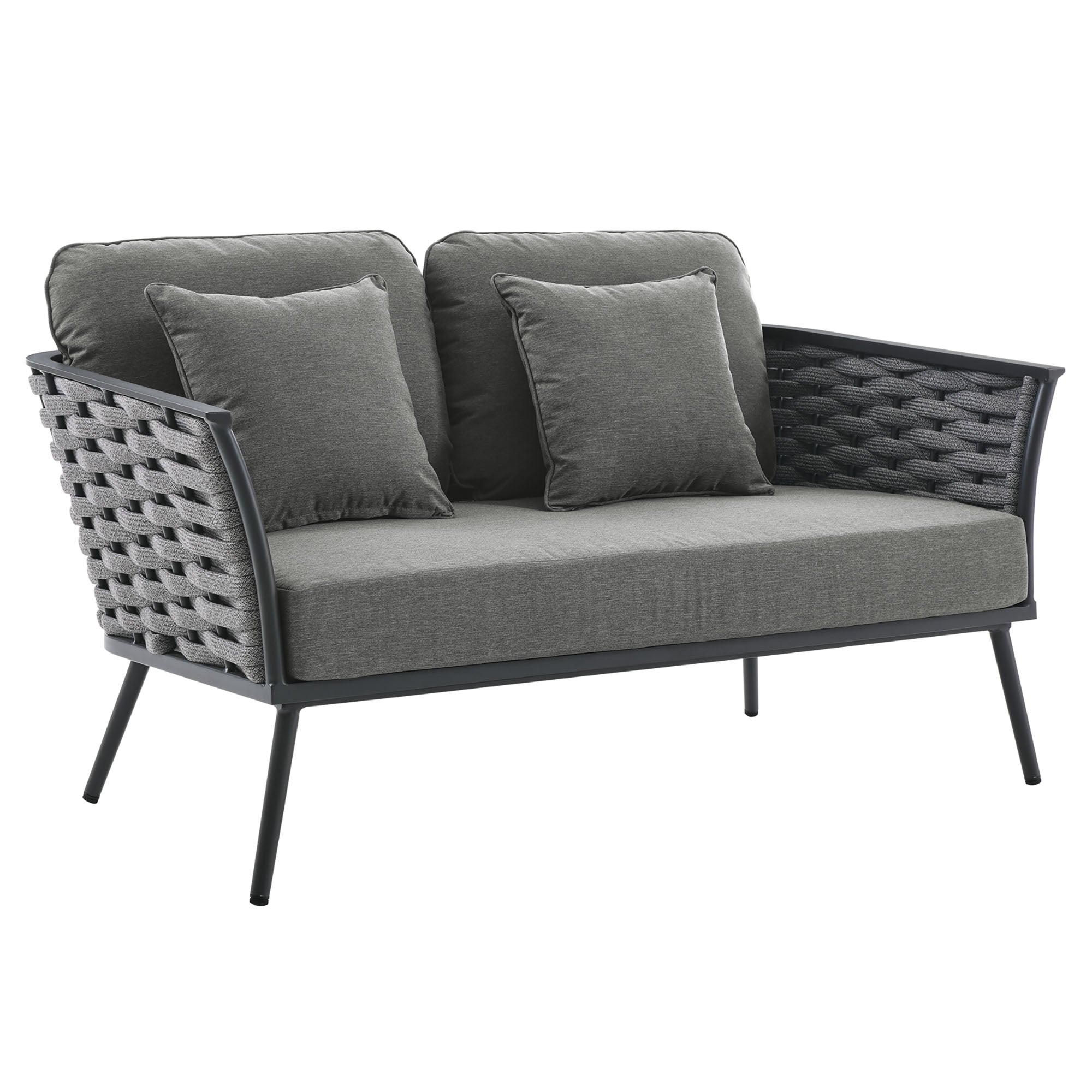 Stance 6 Piece Outdoor Patio Aluminum Sectional Sofa