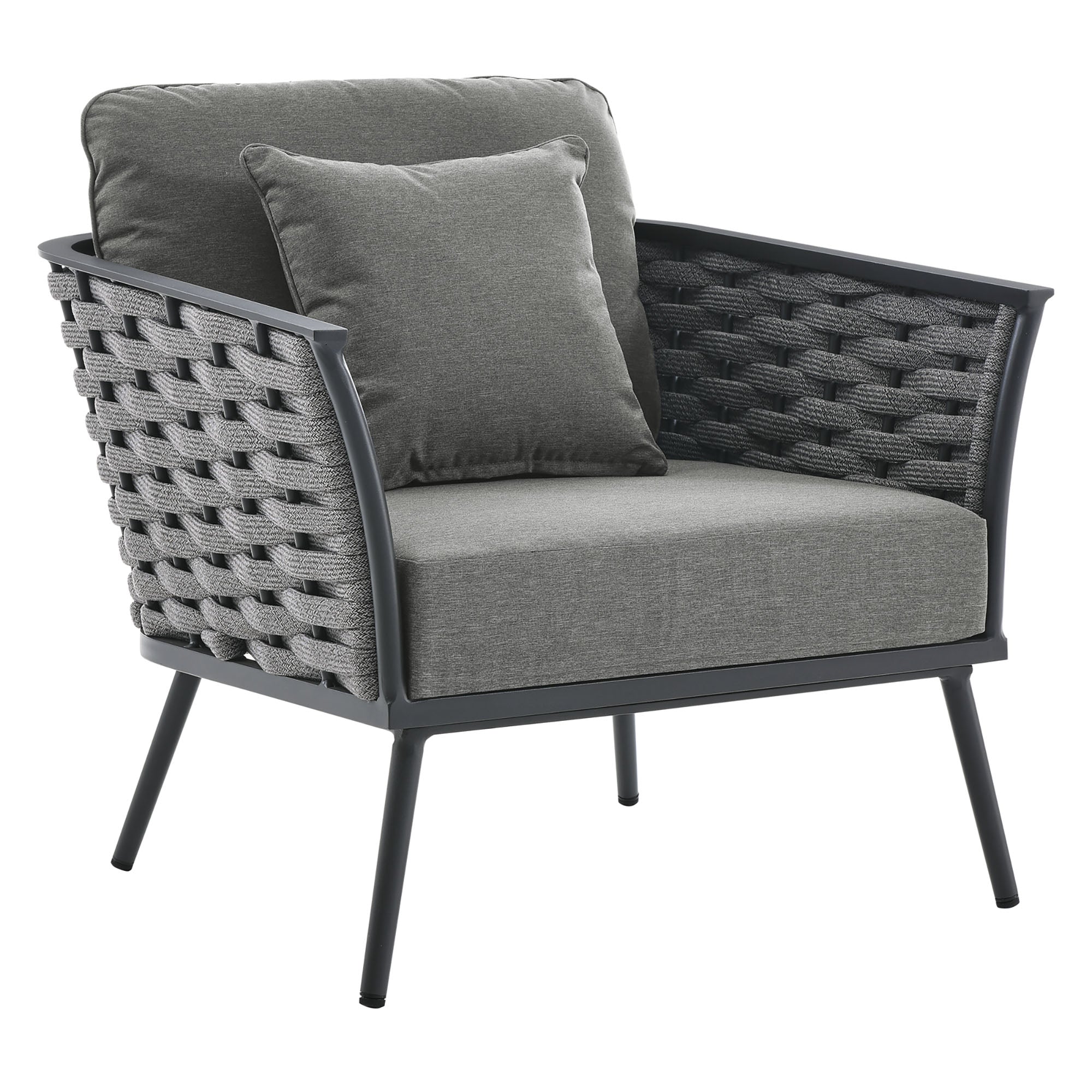 Stance 6 Piece Outdoor Patio Aluminum Sectional Sofa
