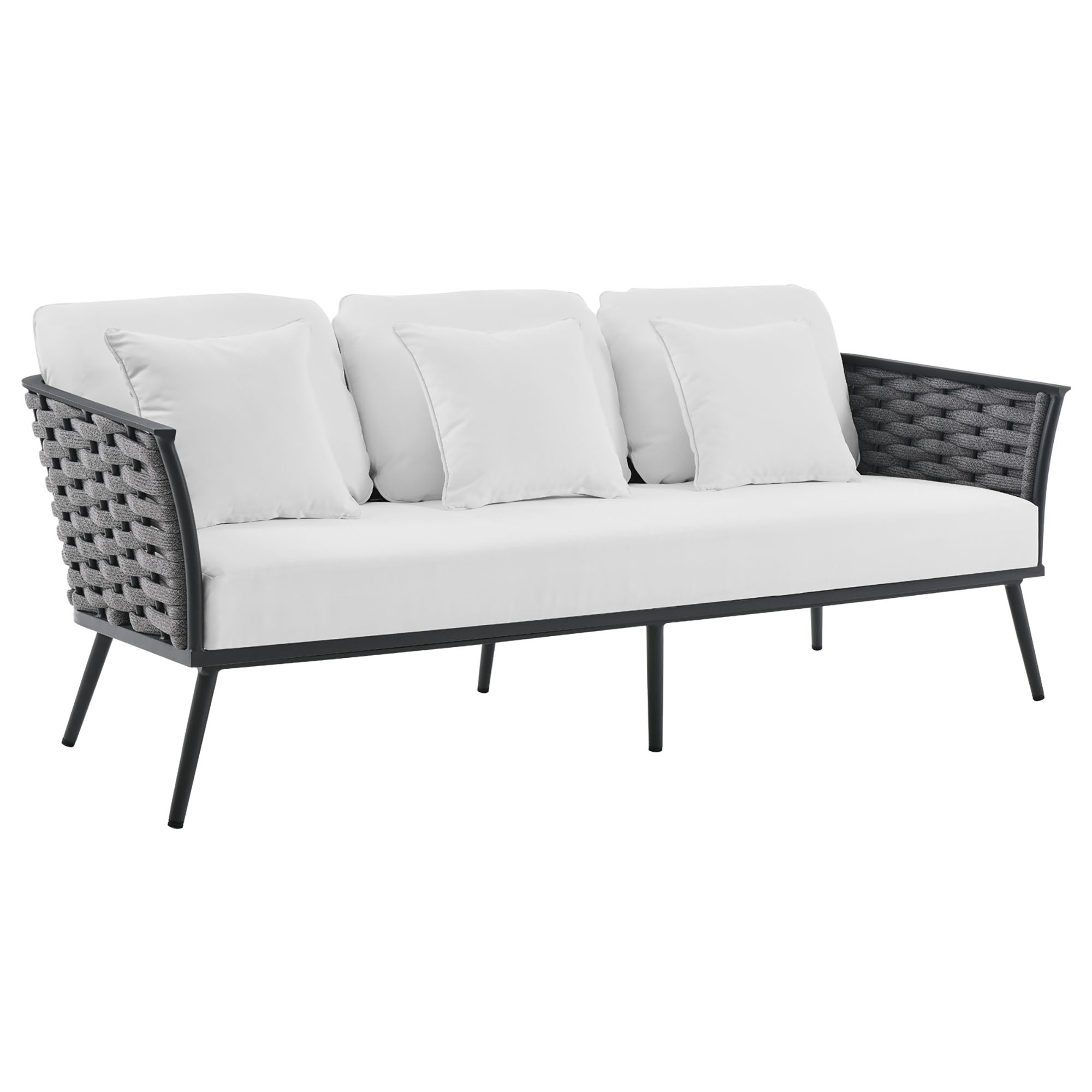 Stance 6 Piece Outdoor Patio Aluminum Sectional Sofa