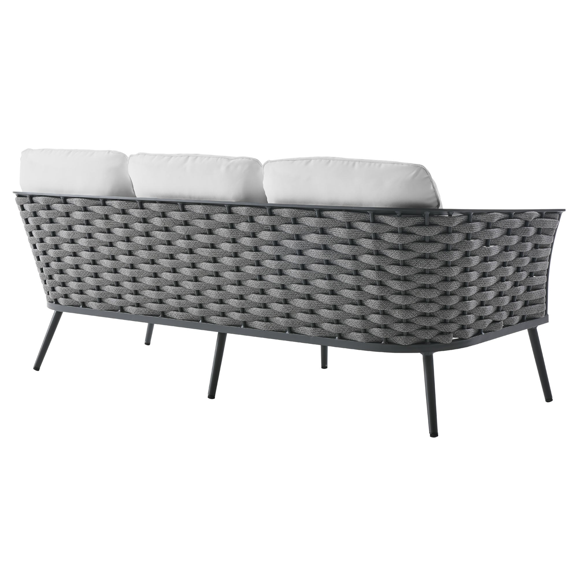 Stance 6 Piece Outdoor Patio Aluminum Sectional Sofa