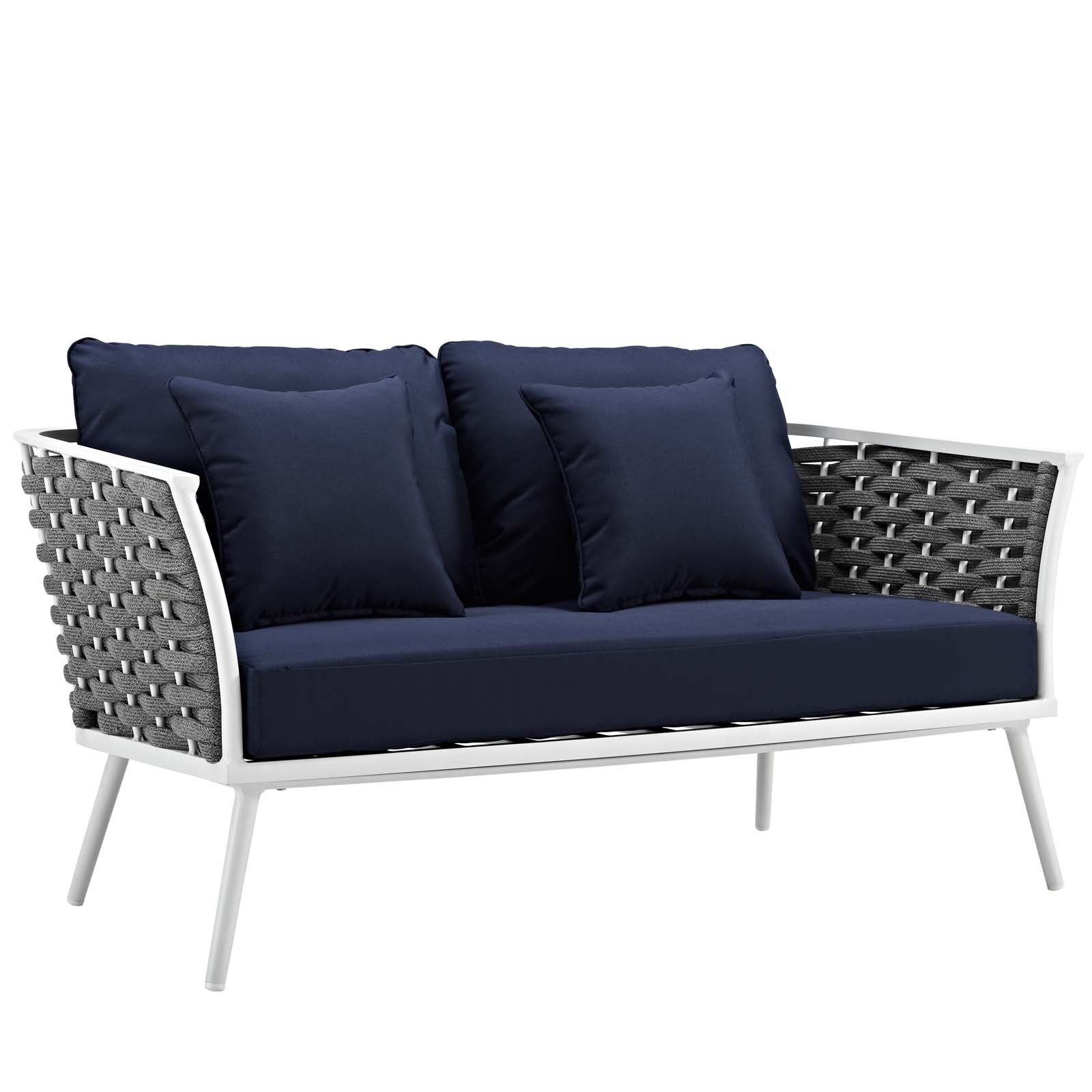 Stance 6 Piece Outdoor Patio Aluminum Sectional Sofa