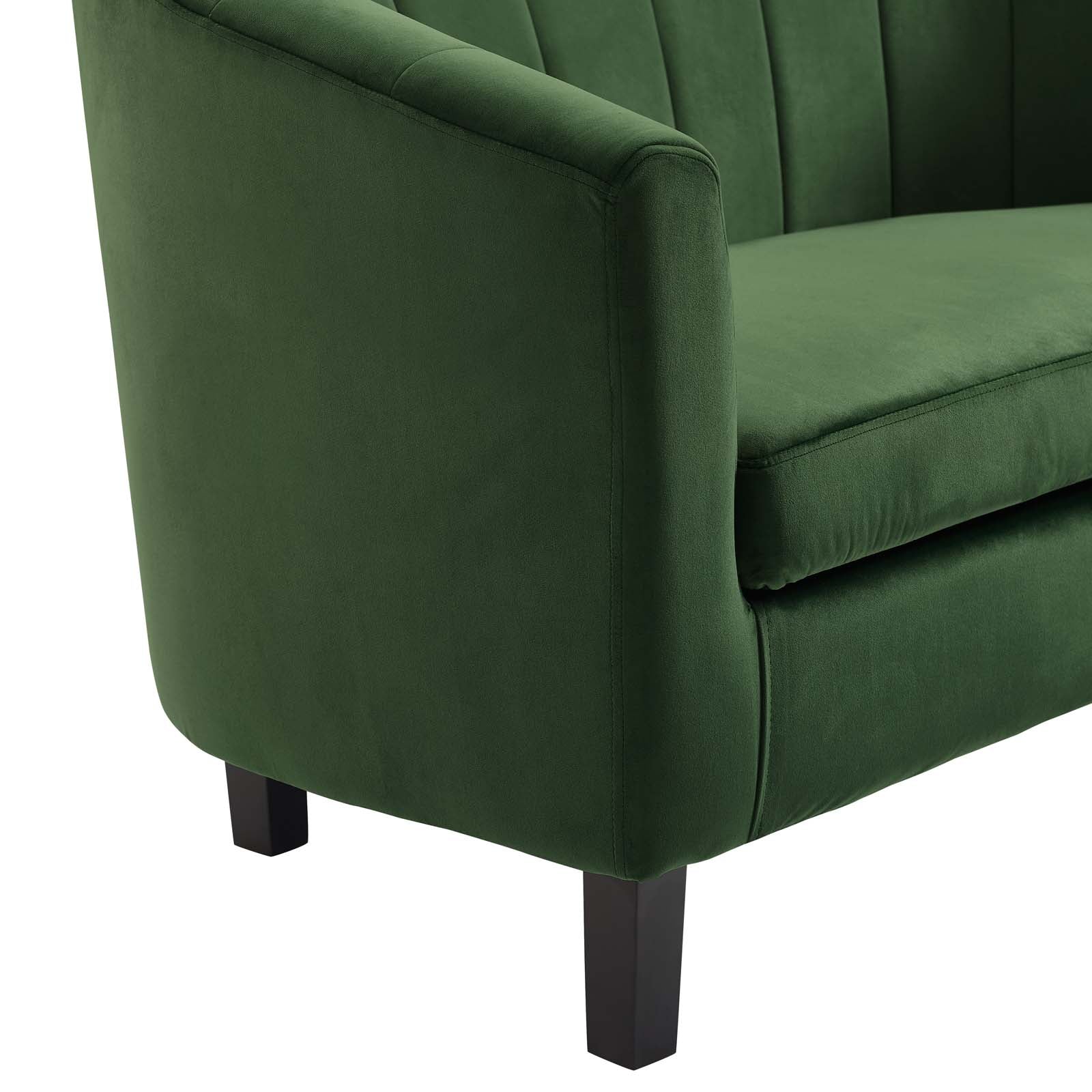 Prospect Channel Tufted Performance Velvet Armchair