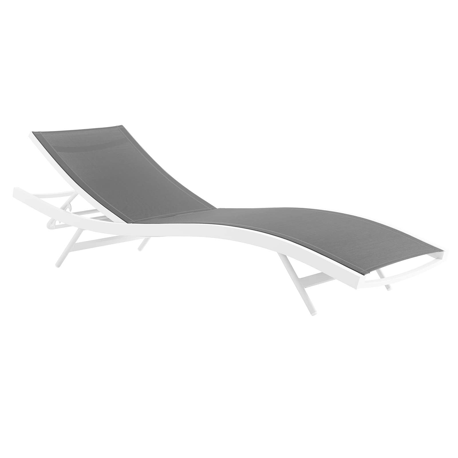 Glimpse Outdoor Patio Mesh Chaise Lounge Chair