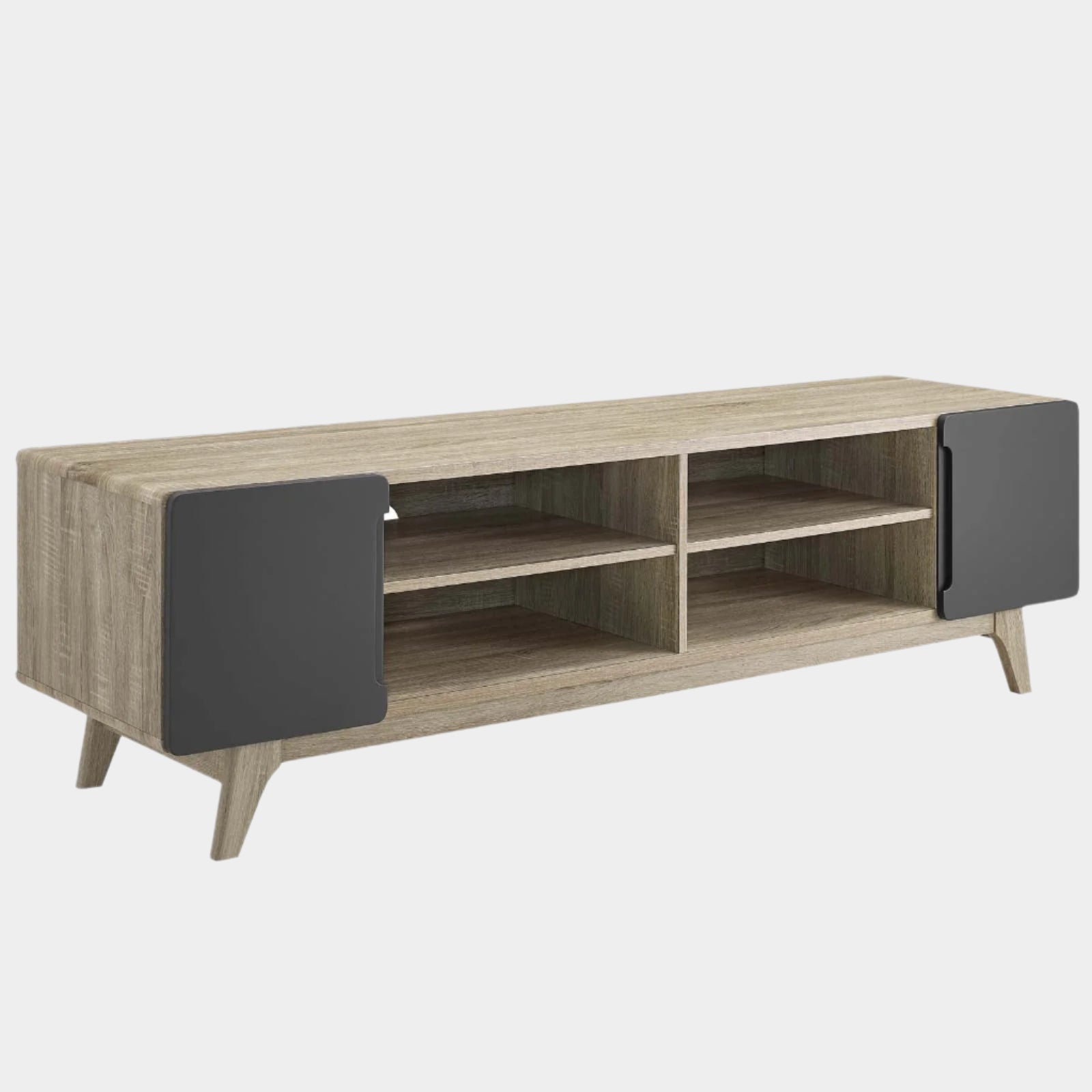 Tread 70" Media Console TV Stand in Natural Gray