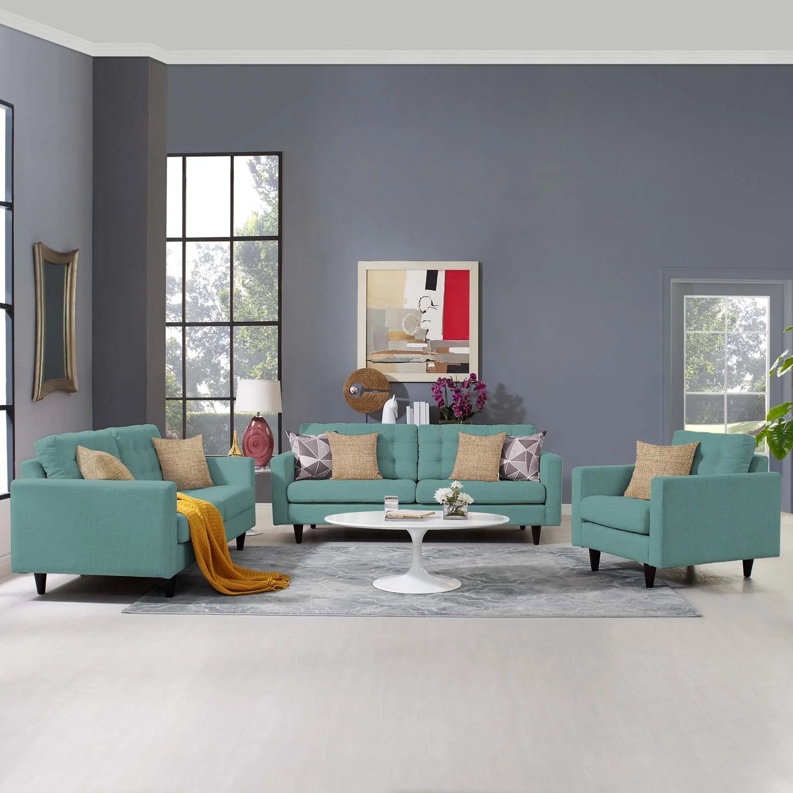 Chaise sans accoudoirs rembourrée en duvet Commix