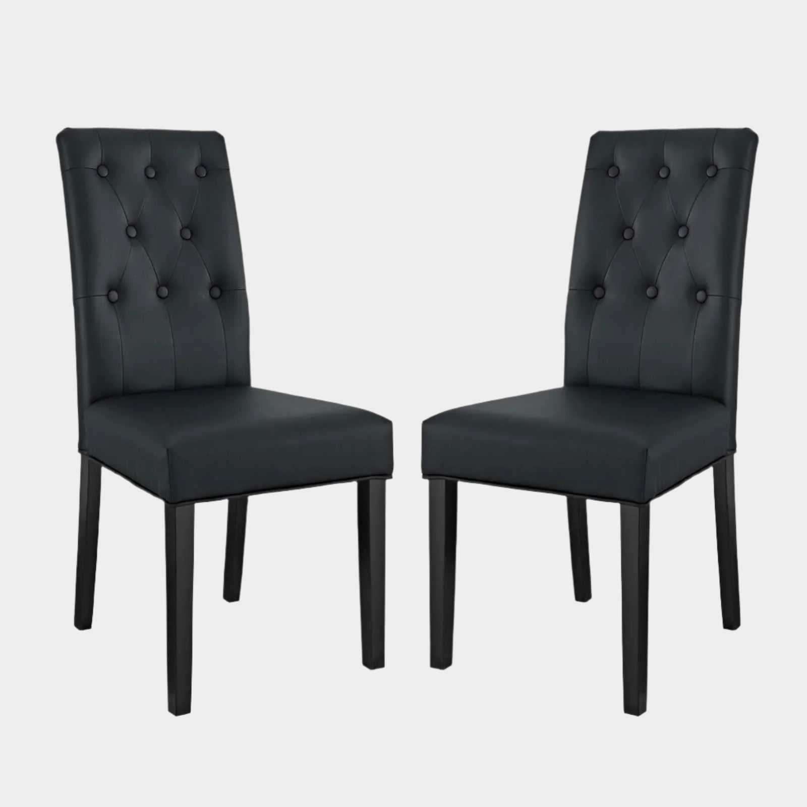 Confer Dining Side Chair Vinyl Set of 2