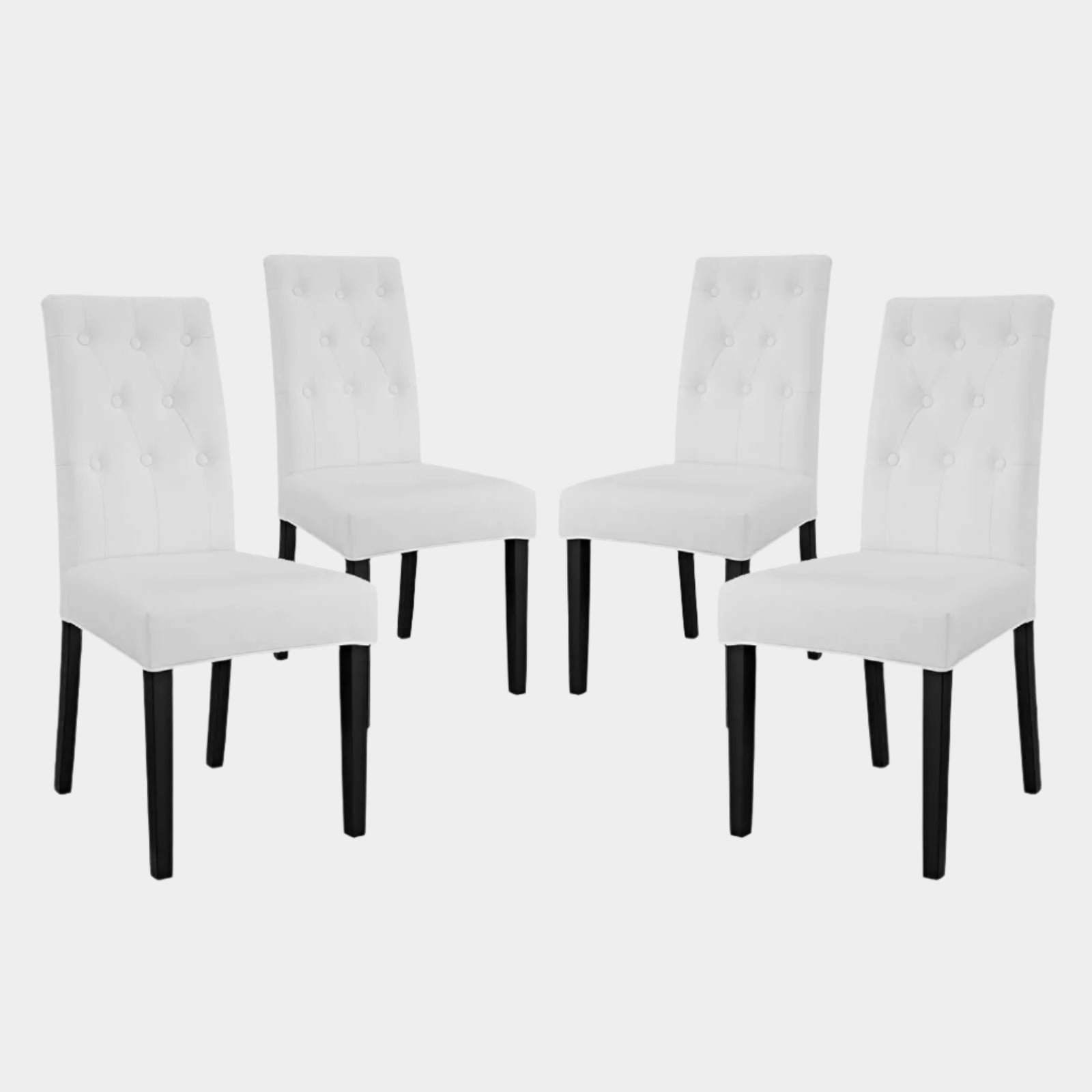 Confer Dining Side Chair Vinyl Set of 4