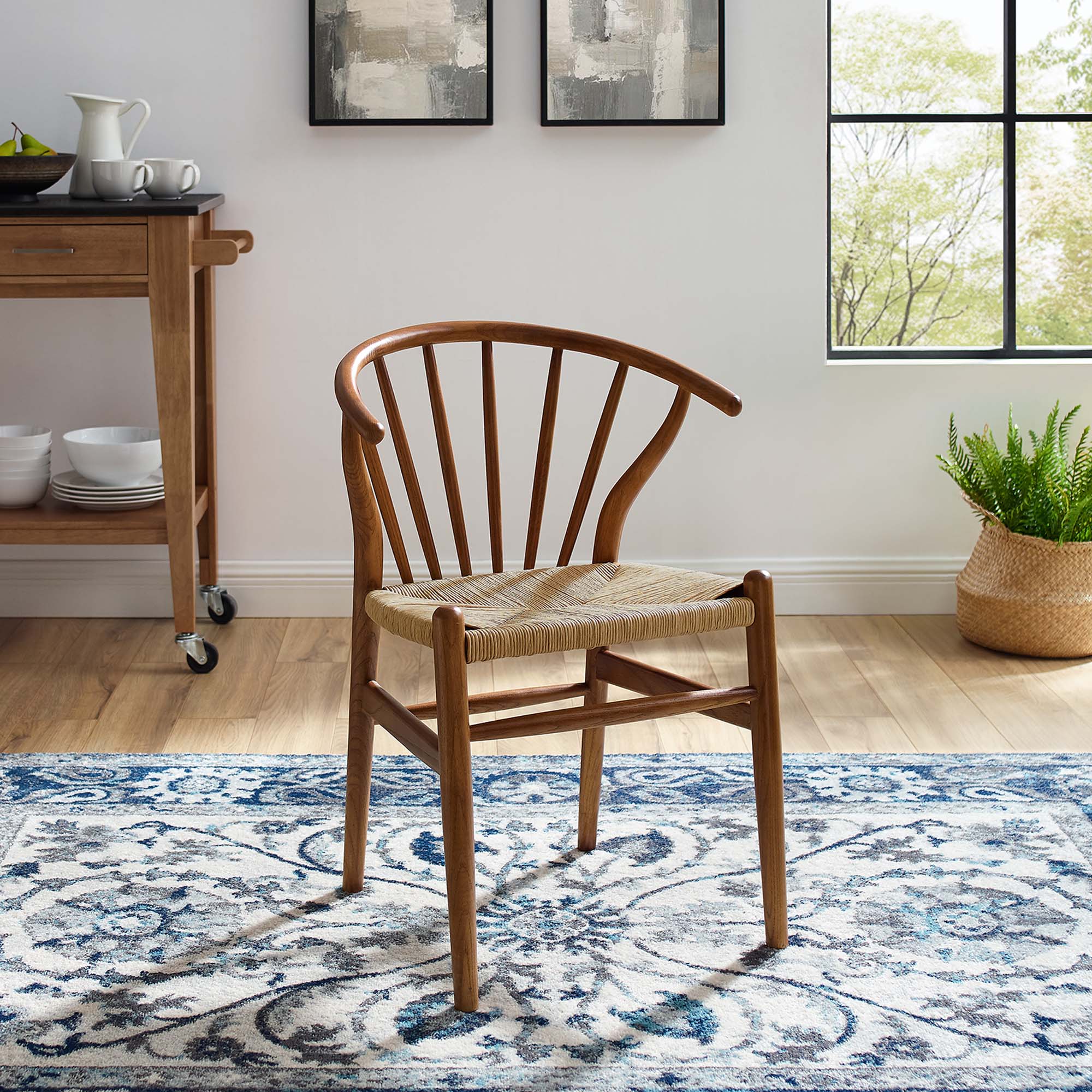 Flourish Spindle Wood Dining Side Chair