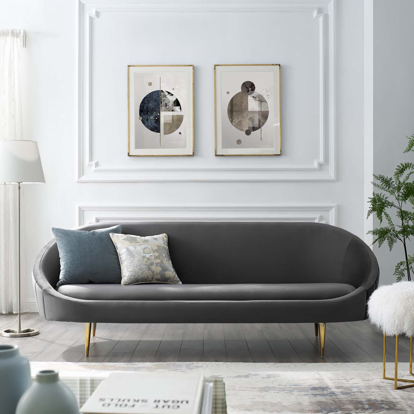 Anna Velvet Sofa