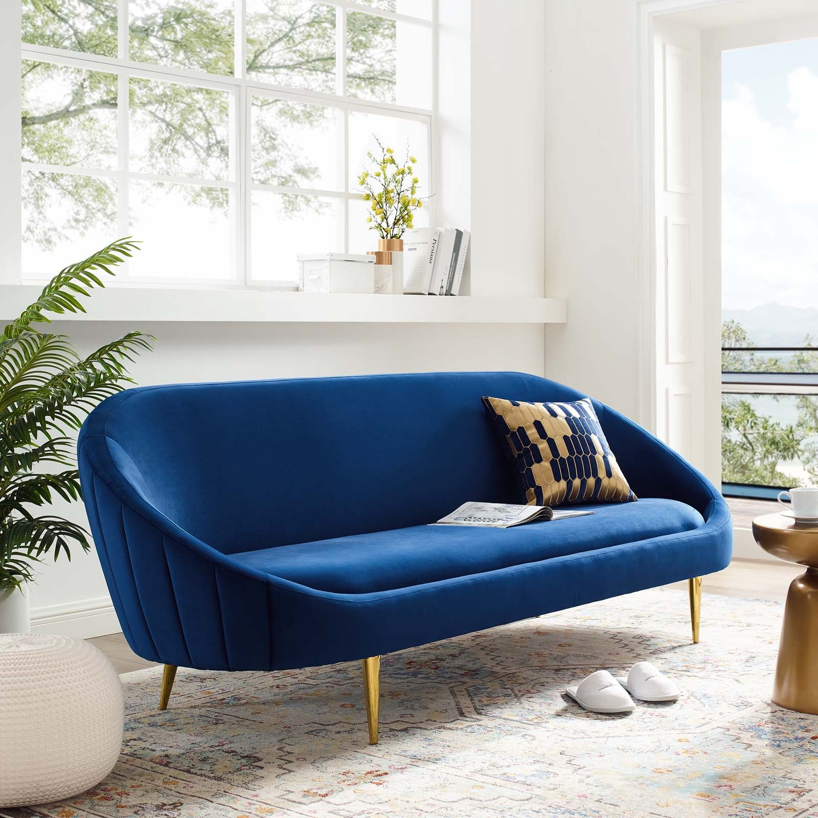 Anna Velvet Sofa