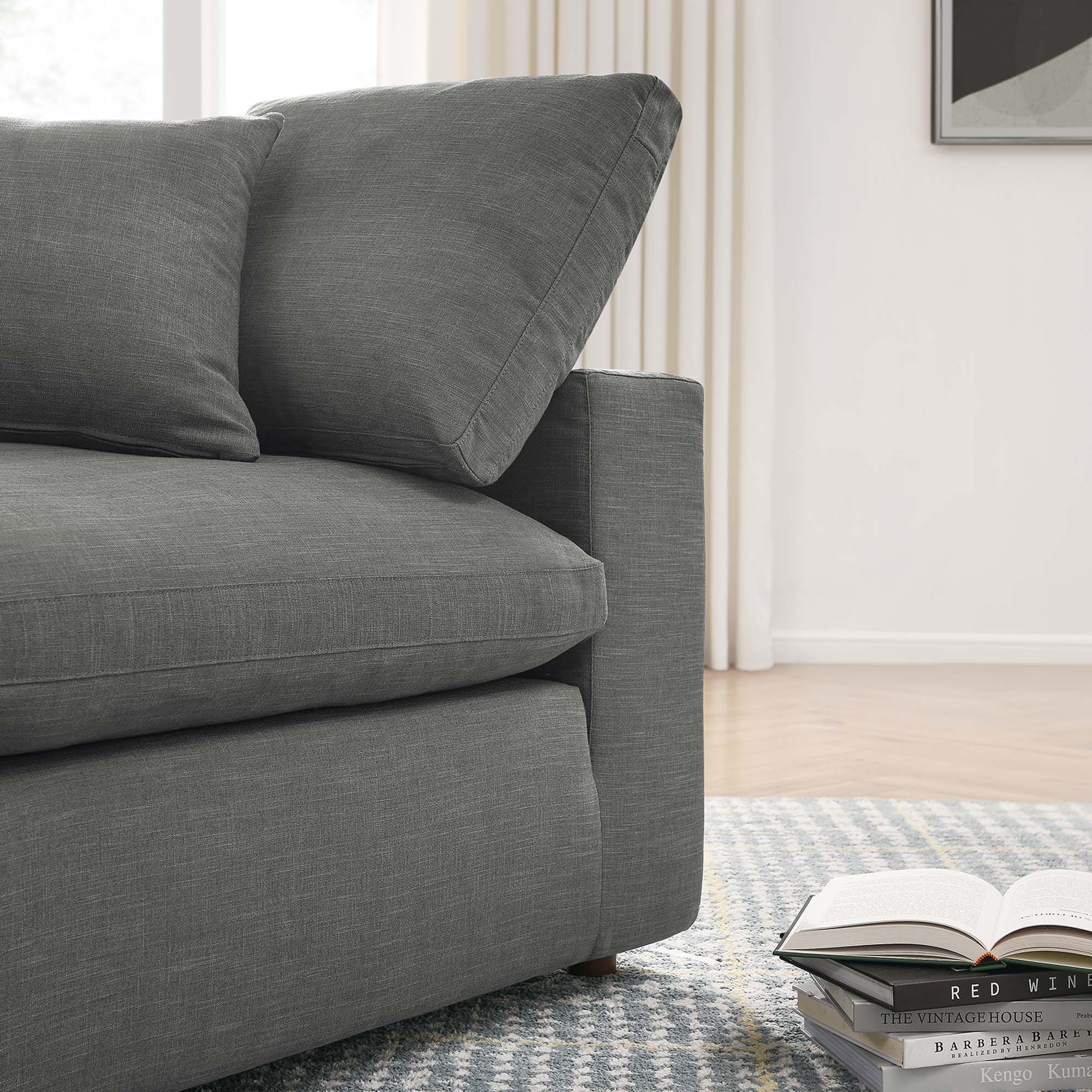 Commix 3 Piece Down Filled Overstuffed Sectional Sofa