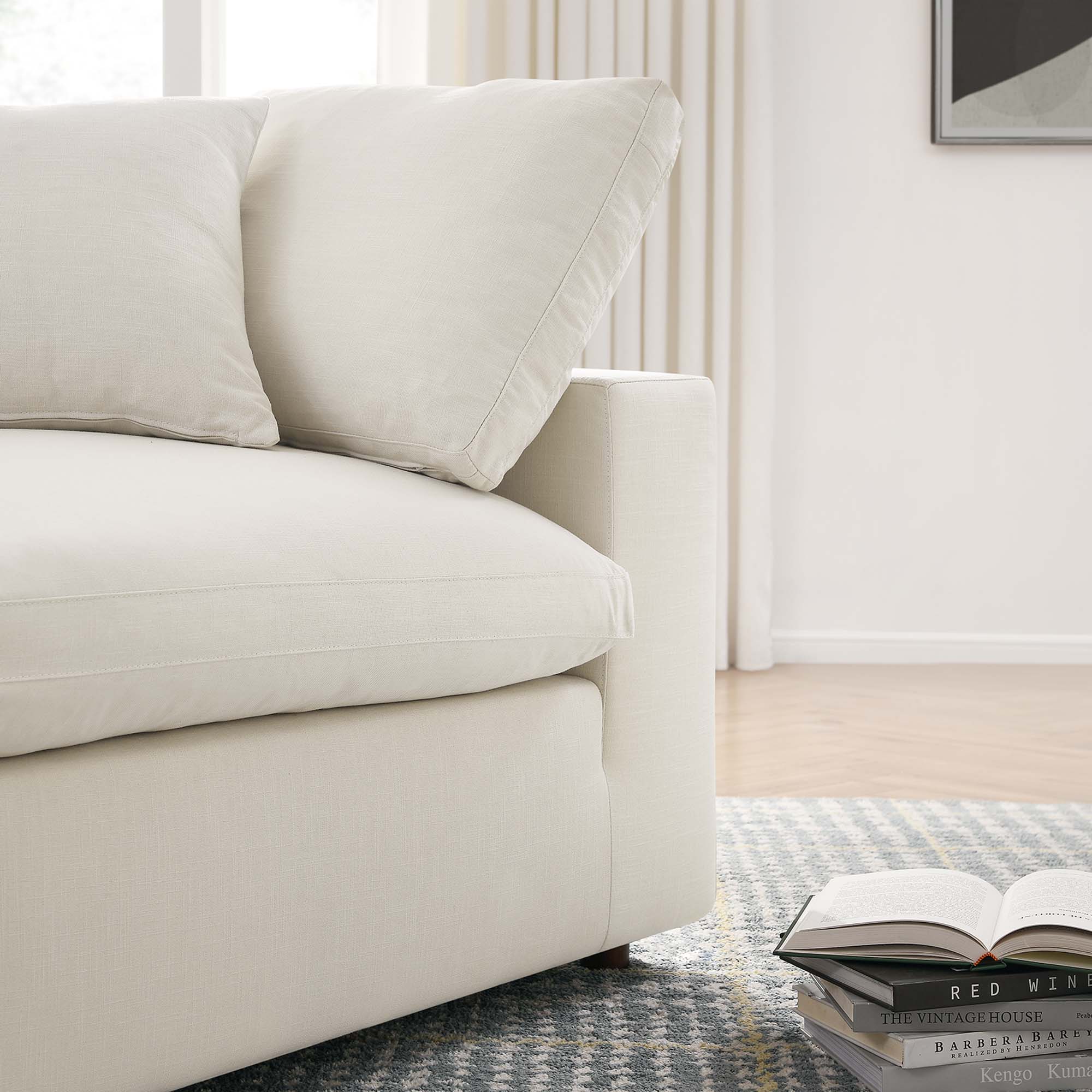 Commix 3 Piece Down Filled Overstuffed Sectional Sofa