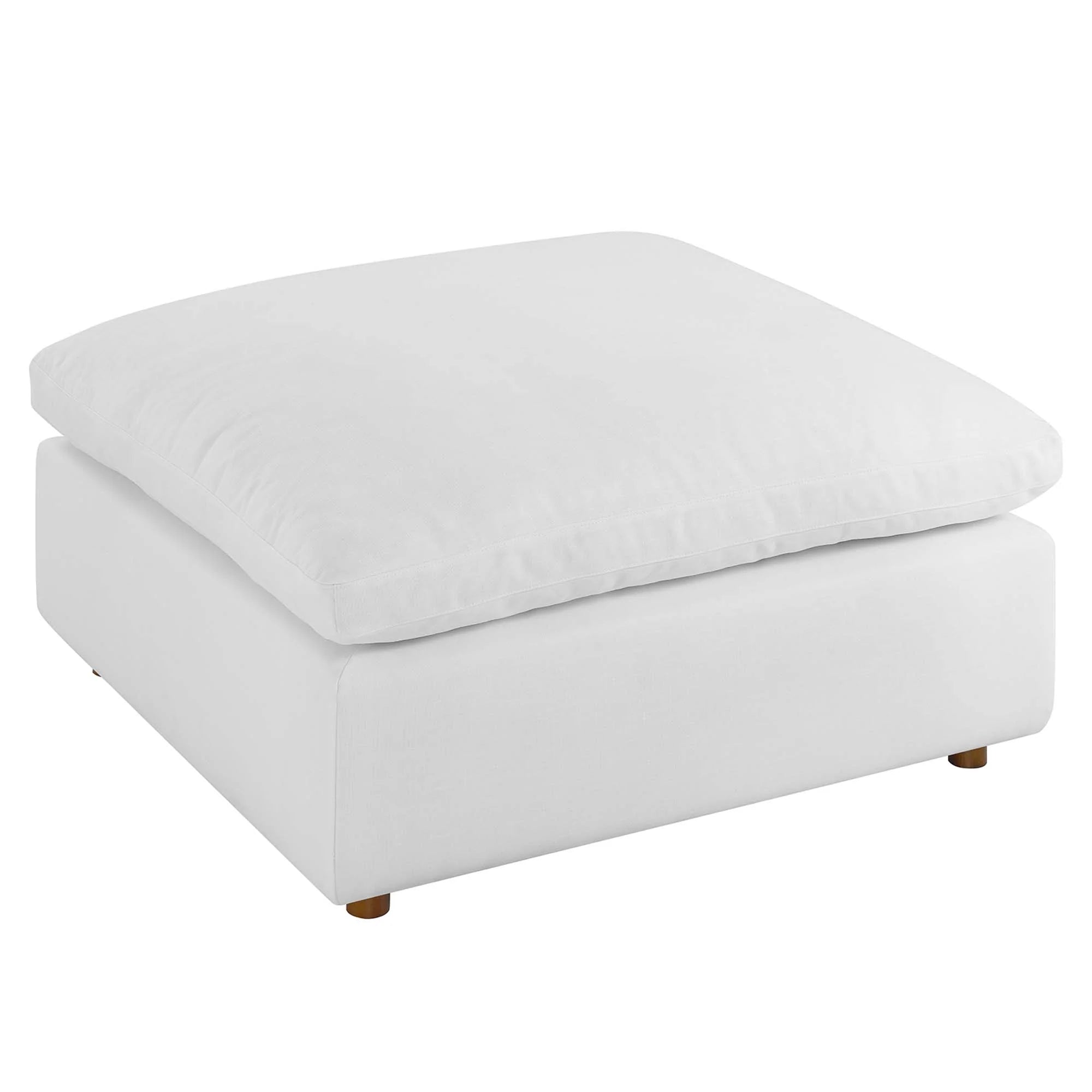 Chaise sans accoudoirs rembourrée en duvet Commix