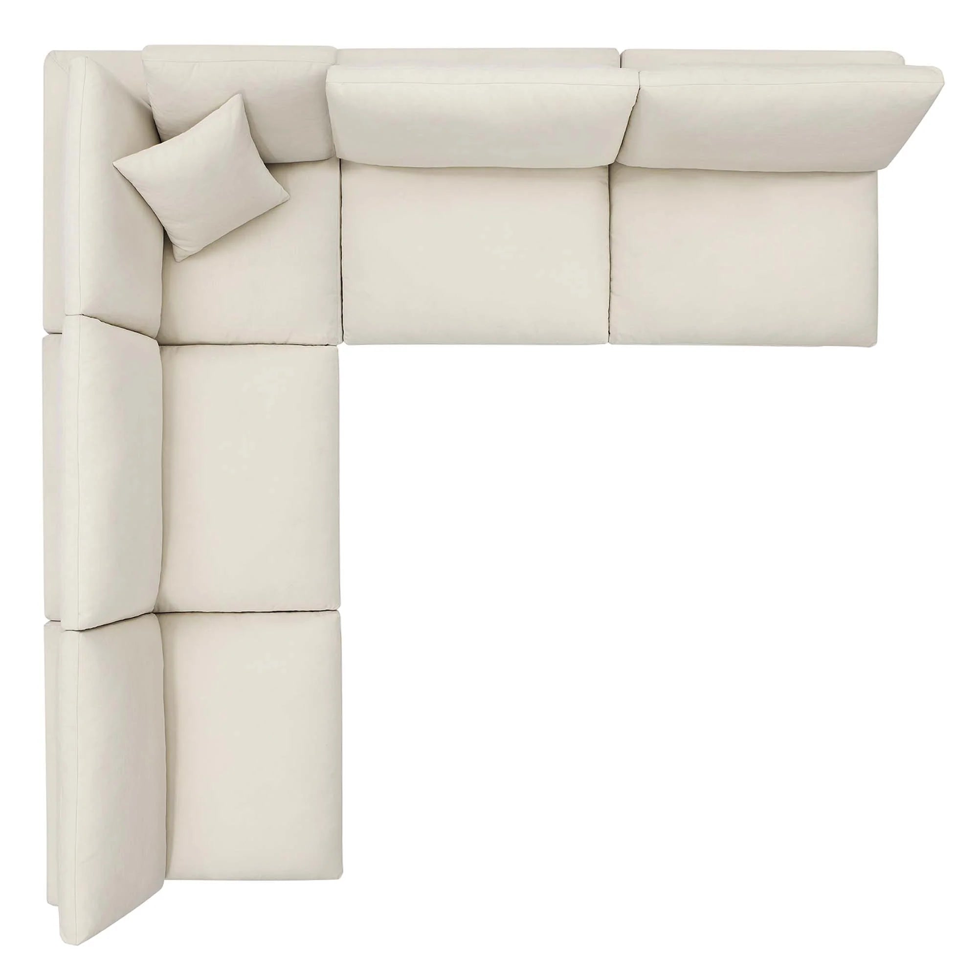 Chaise sans accoudoirs rembourrée en duvet Commix