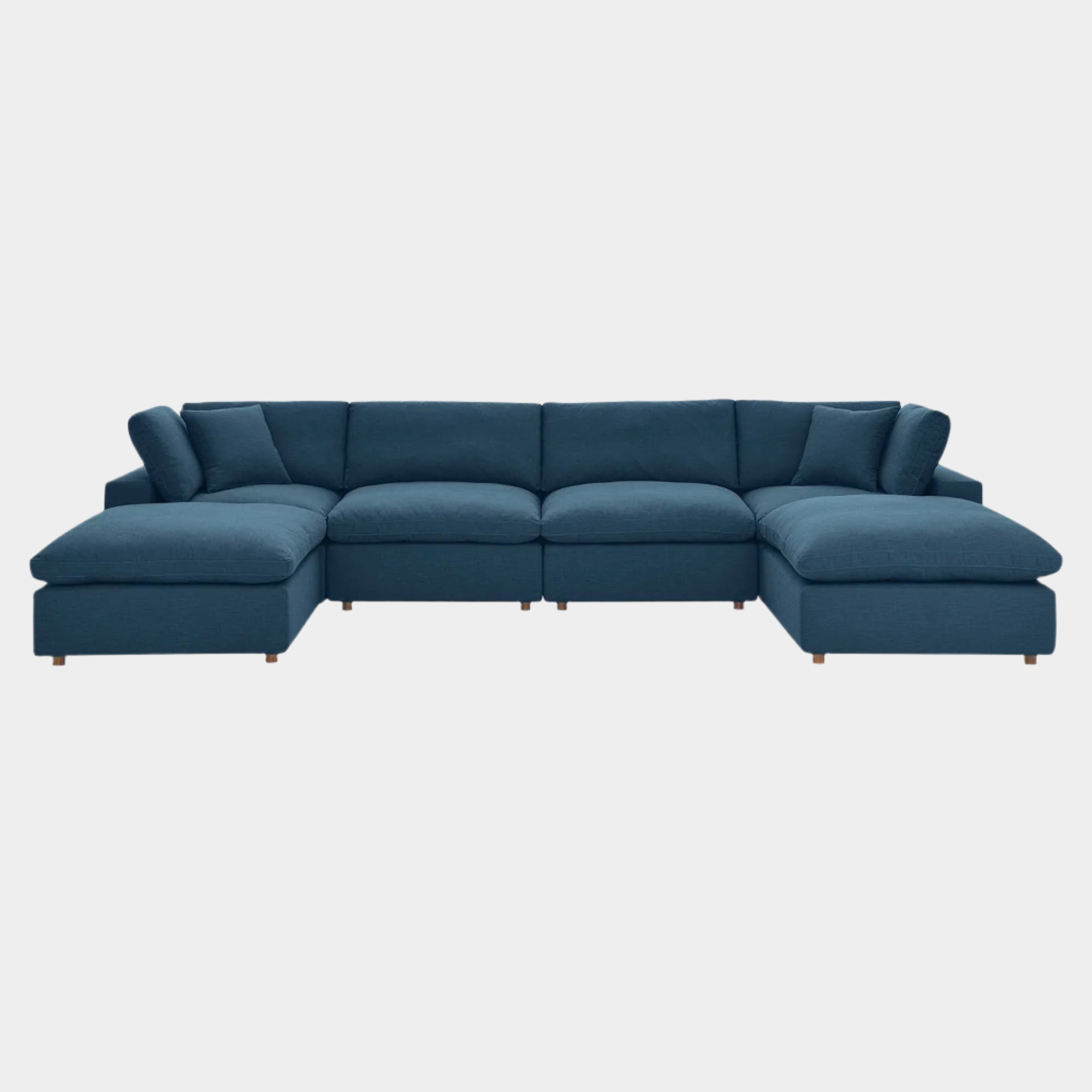 Commix 6-Piece Down Filled Overstuffed Sectional Sofa