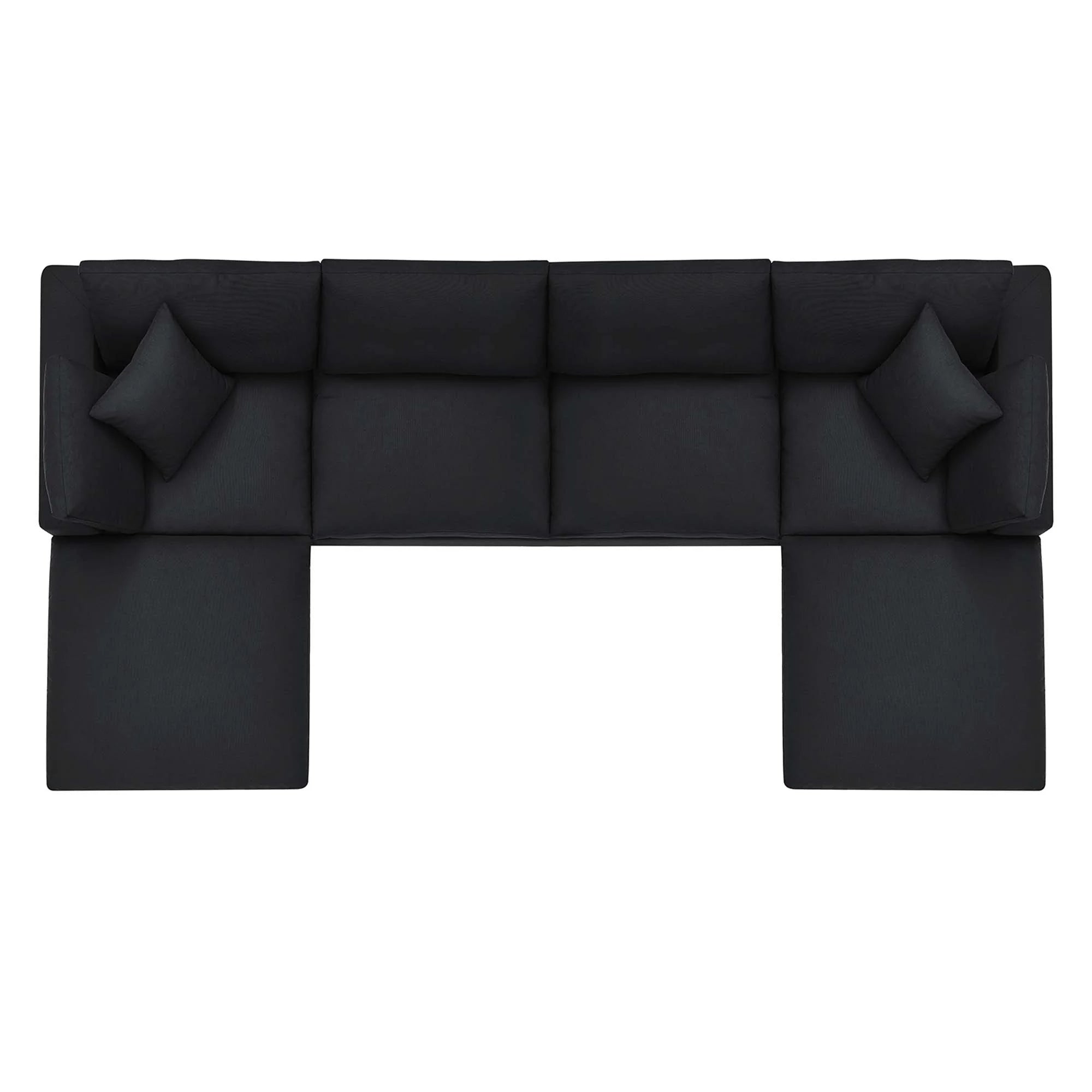 Commix 6-Piece Down Filled Overstuffed Sectional Sofa