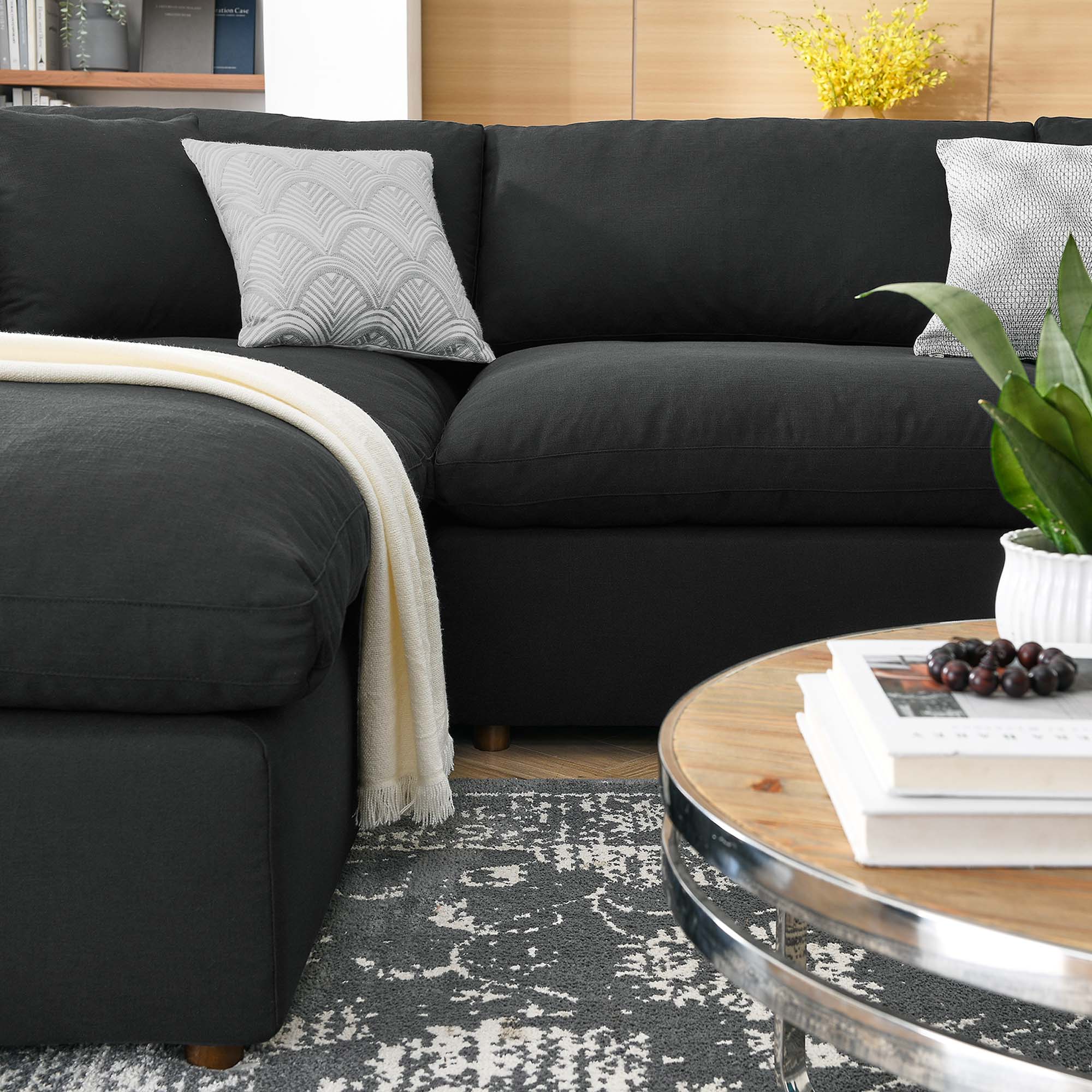 Commix 6-Piece Down Filled Overstuffed Sectional Sofa