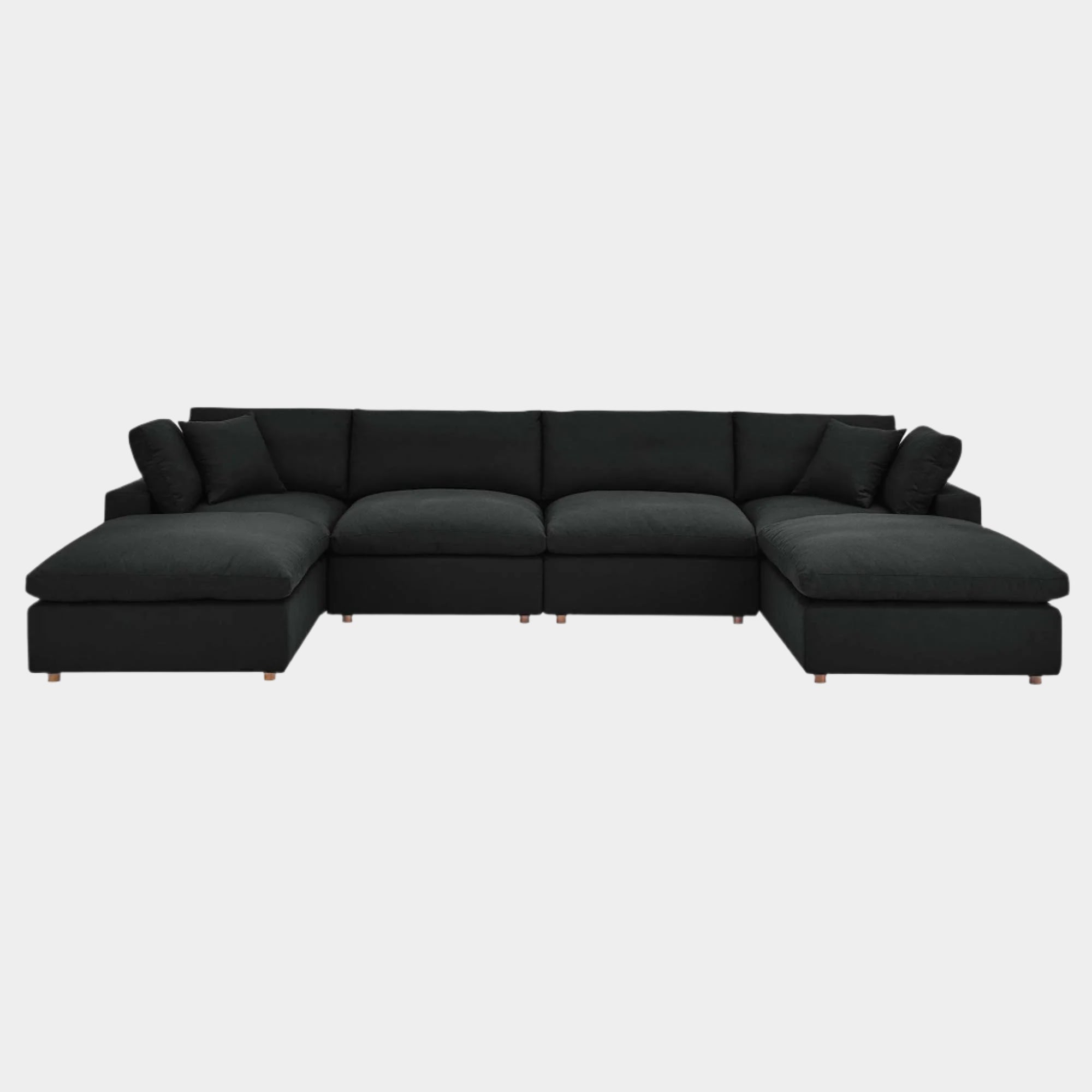 Commix 6-Piece Down Filled Overstuffed Sectional Sofa