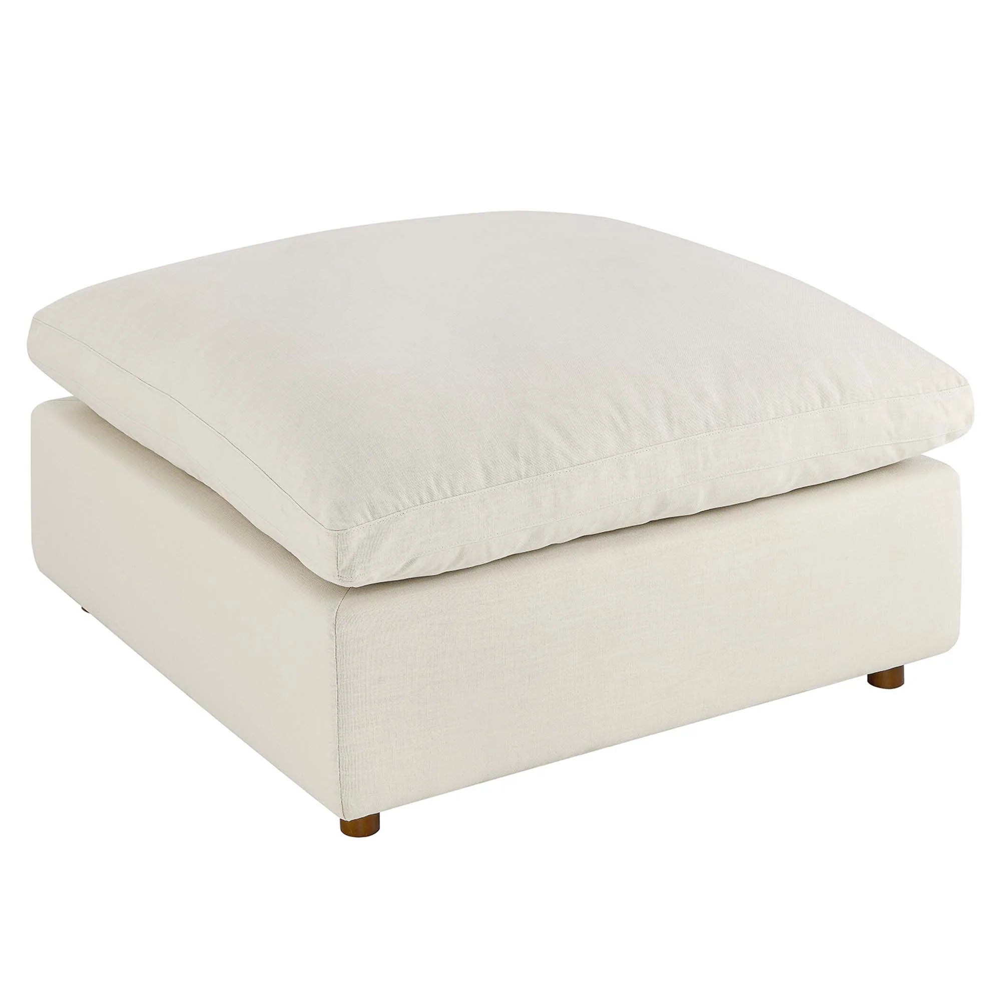 Chaise sans accoudoirs rembourrée en duvet Commix