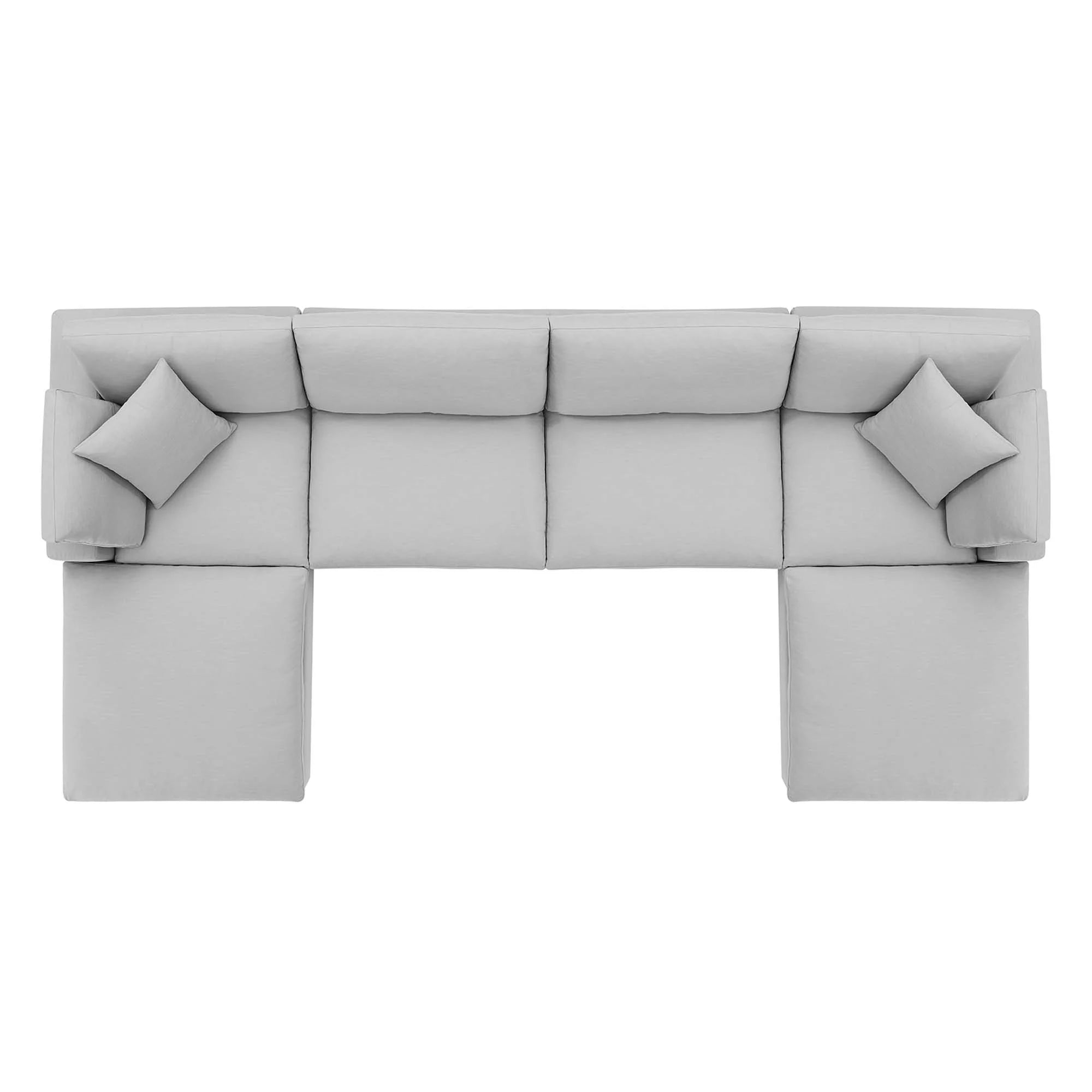 Commix 6-Piece Down Filled Overstuffed Sectional Sofa