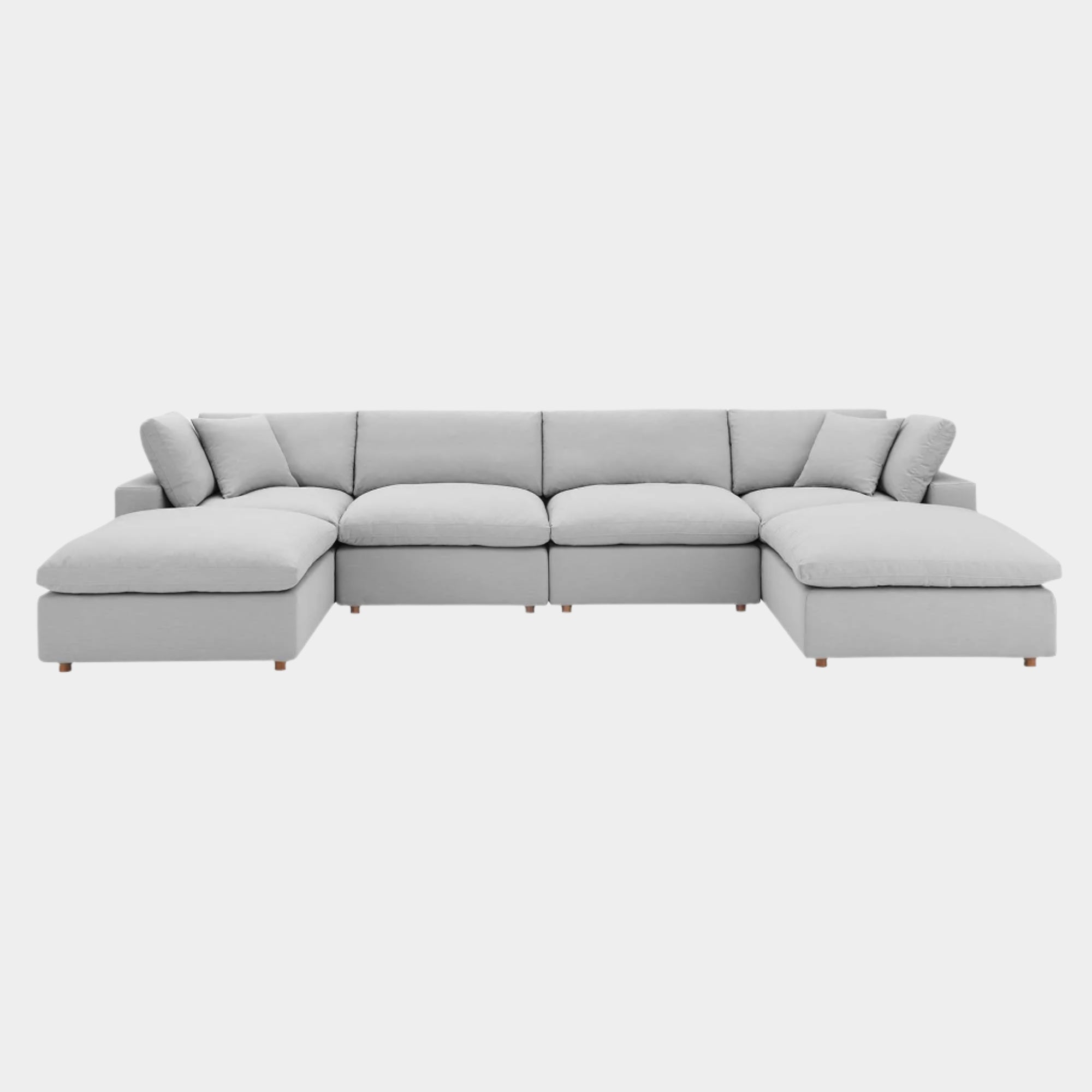 Commix 6-Piece Down Filled Overstuffed Sectional Sofa