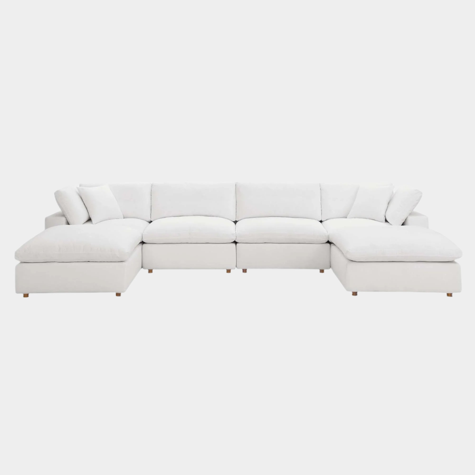 Commix 6-Piece Down Filled Overstuffed Sectional Sofa