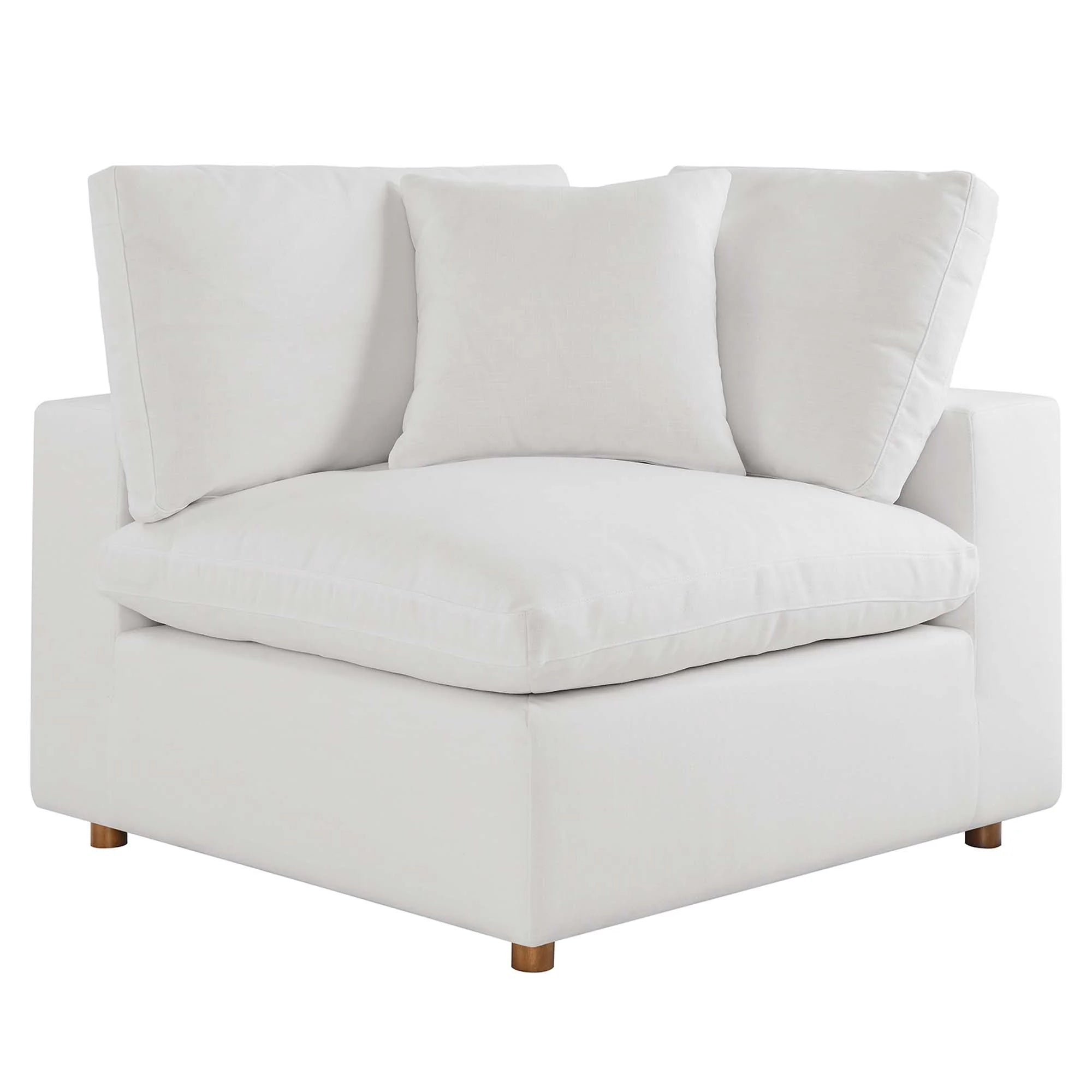 Chaise sans accoudoirs rembourrée en duvet Commix